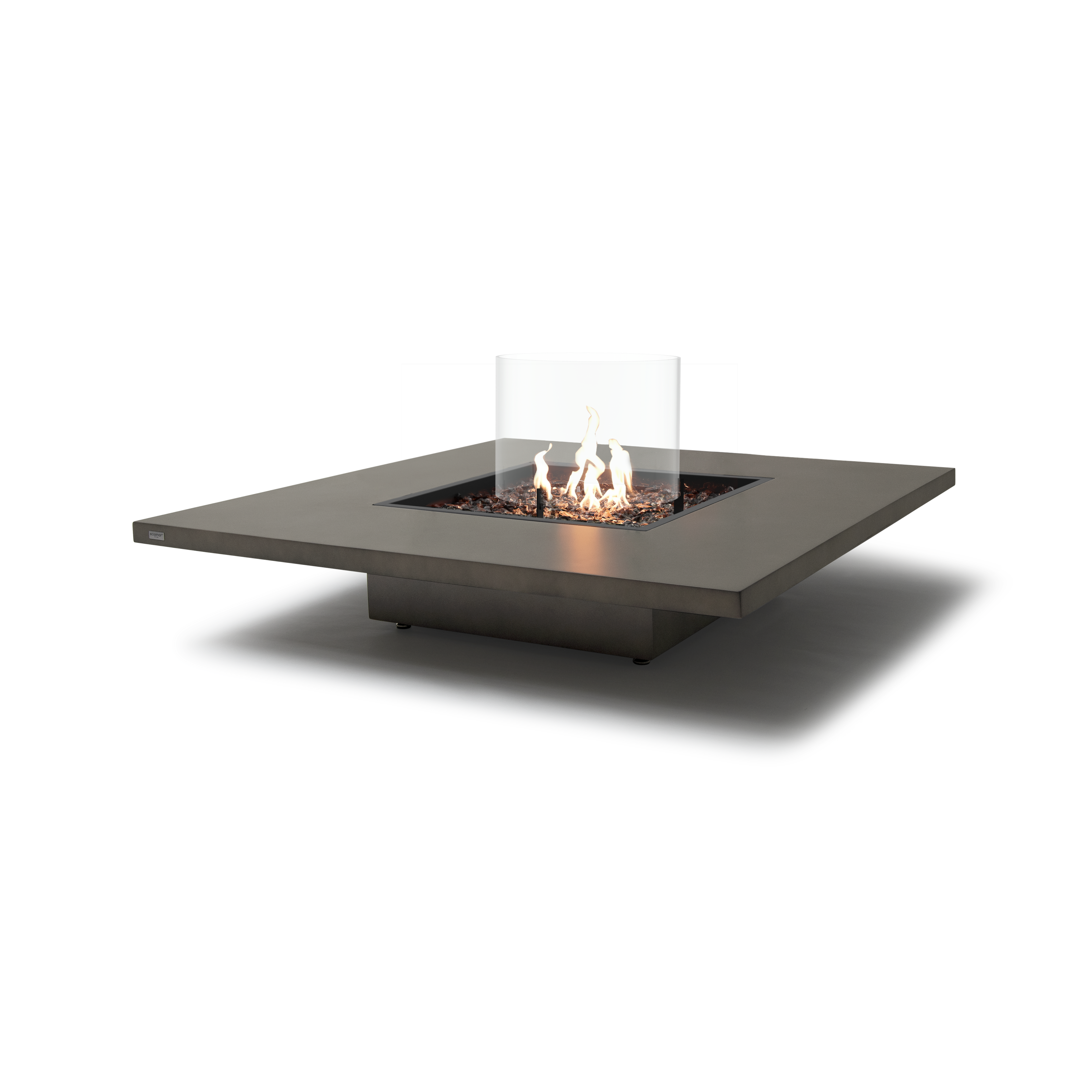 EcoSmart Fire Vertigo 50" Natural Freestanding Fire Table with Gas LP/NG Burner and Floating Base by Mad Design Group