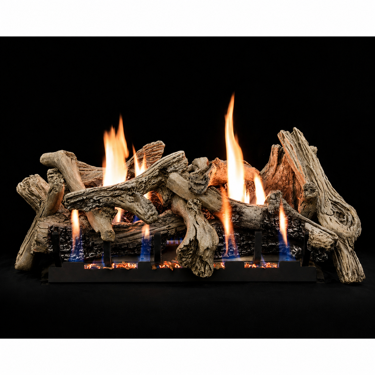 Empire Driftwood Burncrete Vented/Vent-Free Gas Log Set