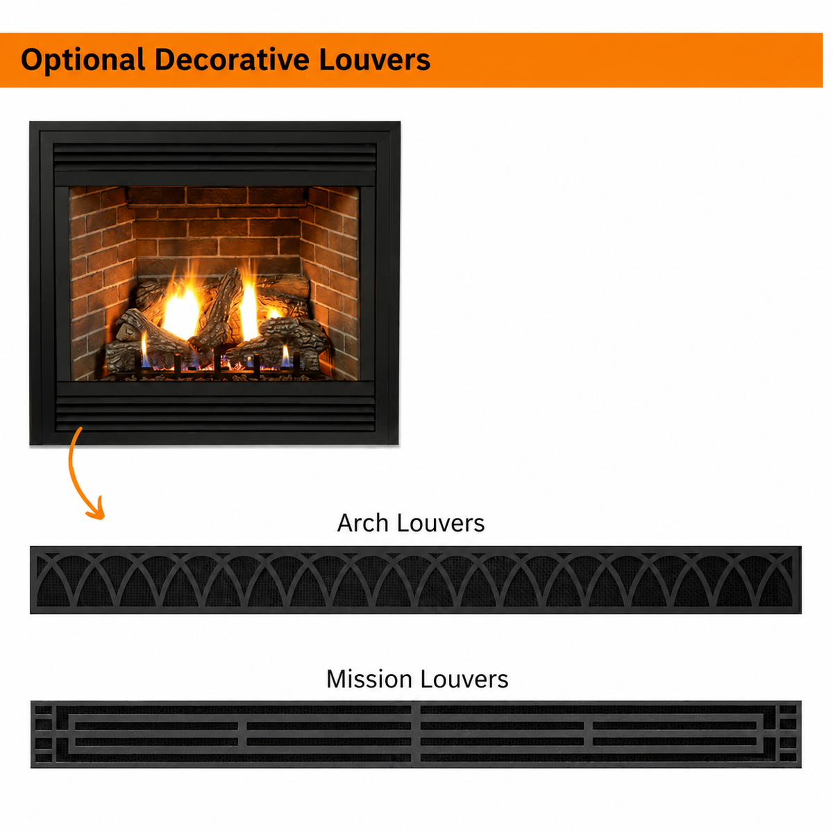 Empire Tahoe Premium 48" Zero Clearance Direct Vent Gas Fireplace with Log Set