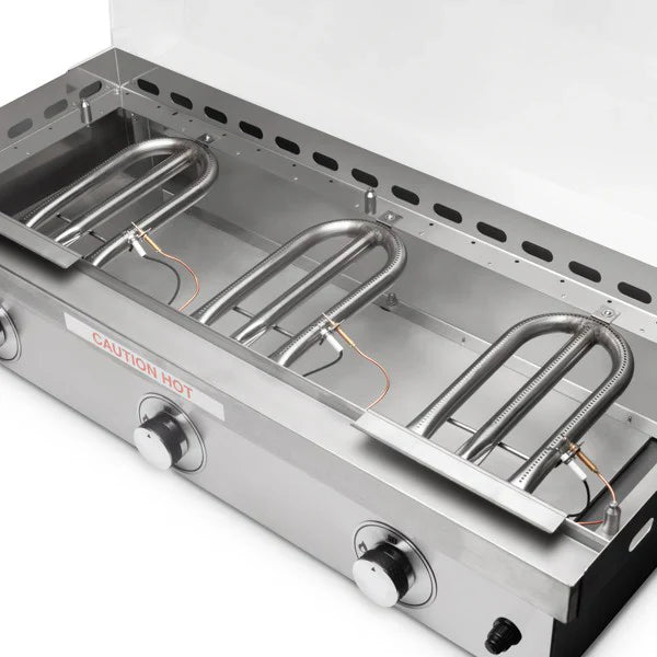 Le Griddle 41” Ultimate 3-Burner Gas Griddle –  Stainless Steel with Dual Plate System