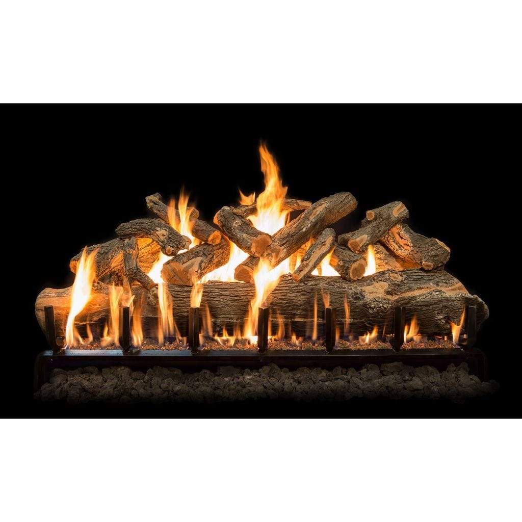 Grand Canyon Gas Logs - Arizona Weathered Oak Charred Jumbo Vented Gas Logs (72"-120")