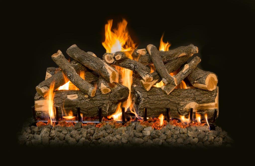 Grand Canyon Gas Logs - Arizona Weathered Oak Charred Jumbo Vented Gas Logs (72"-120")