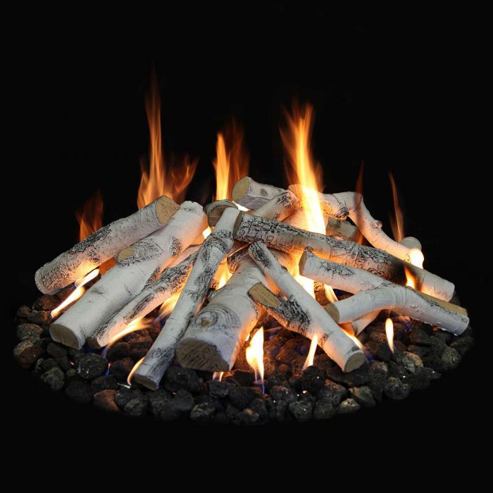 Grand Canyon Gas Logs - Aspen Birch Radiant Outdoor Gas Fire Logs