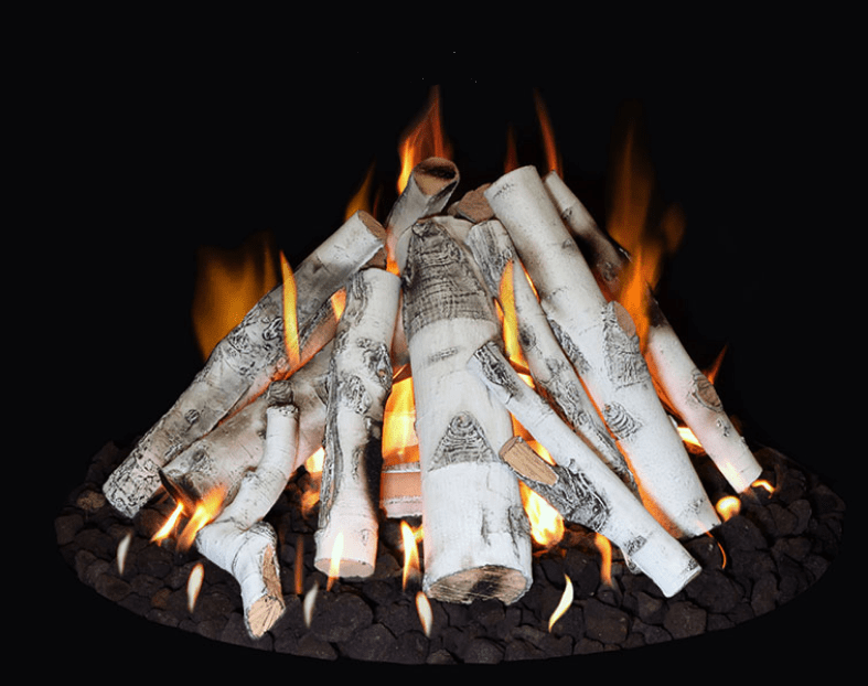 Grand Canyon Gas Logs - Aspen Birch Radiant Outdoor Gas Fire Logs