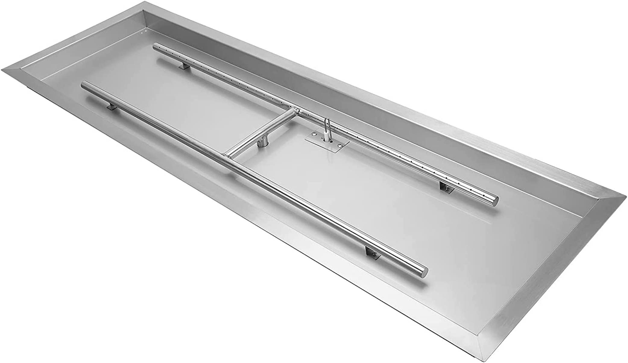 Grand Canyon Gas Logs Outdoor Rectangle Drop-In Pan with H-Burner