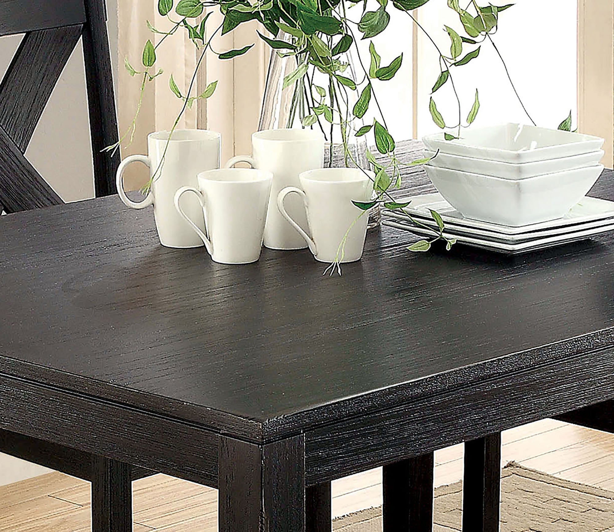 Cameron Transitional 5-Piece Solid Wood Dining Set