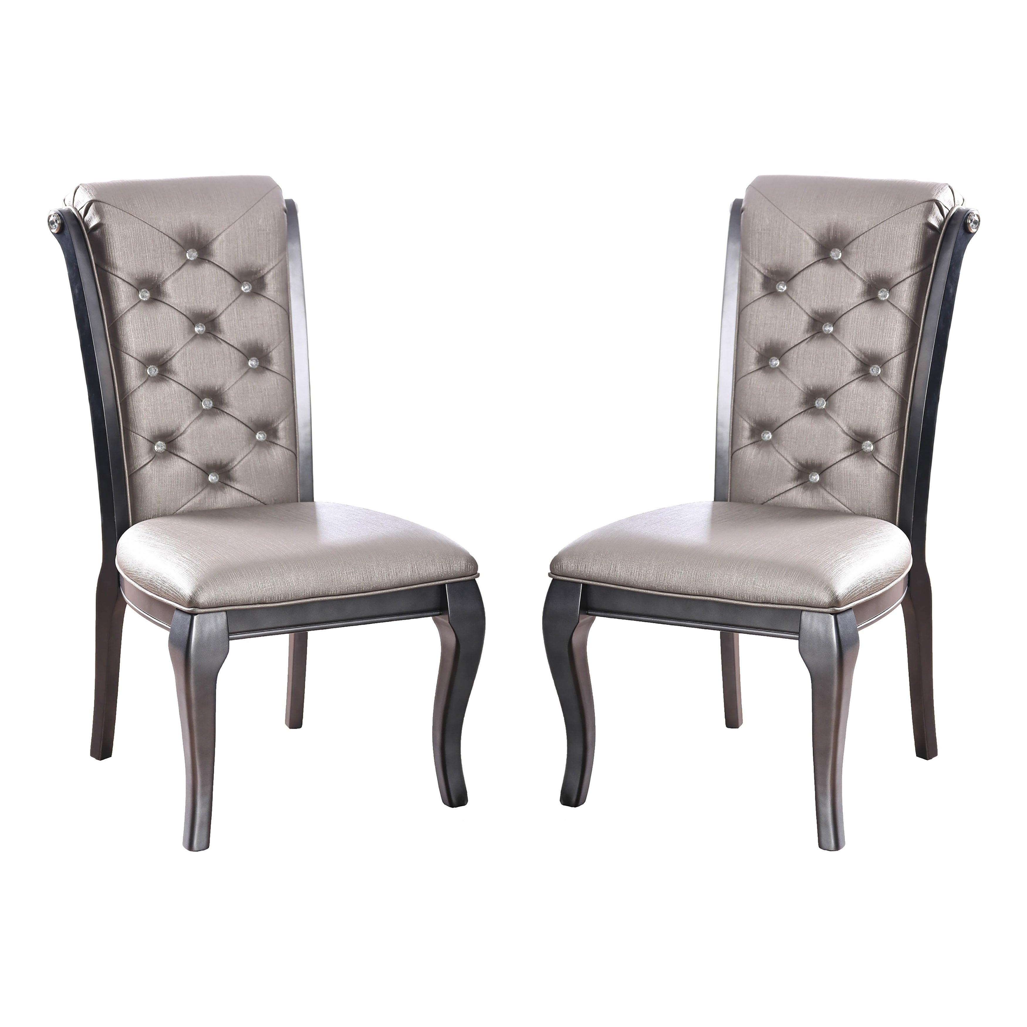 Polara Traditional Tufted Side Chairs (Set of 2)