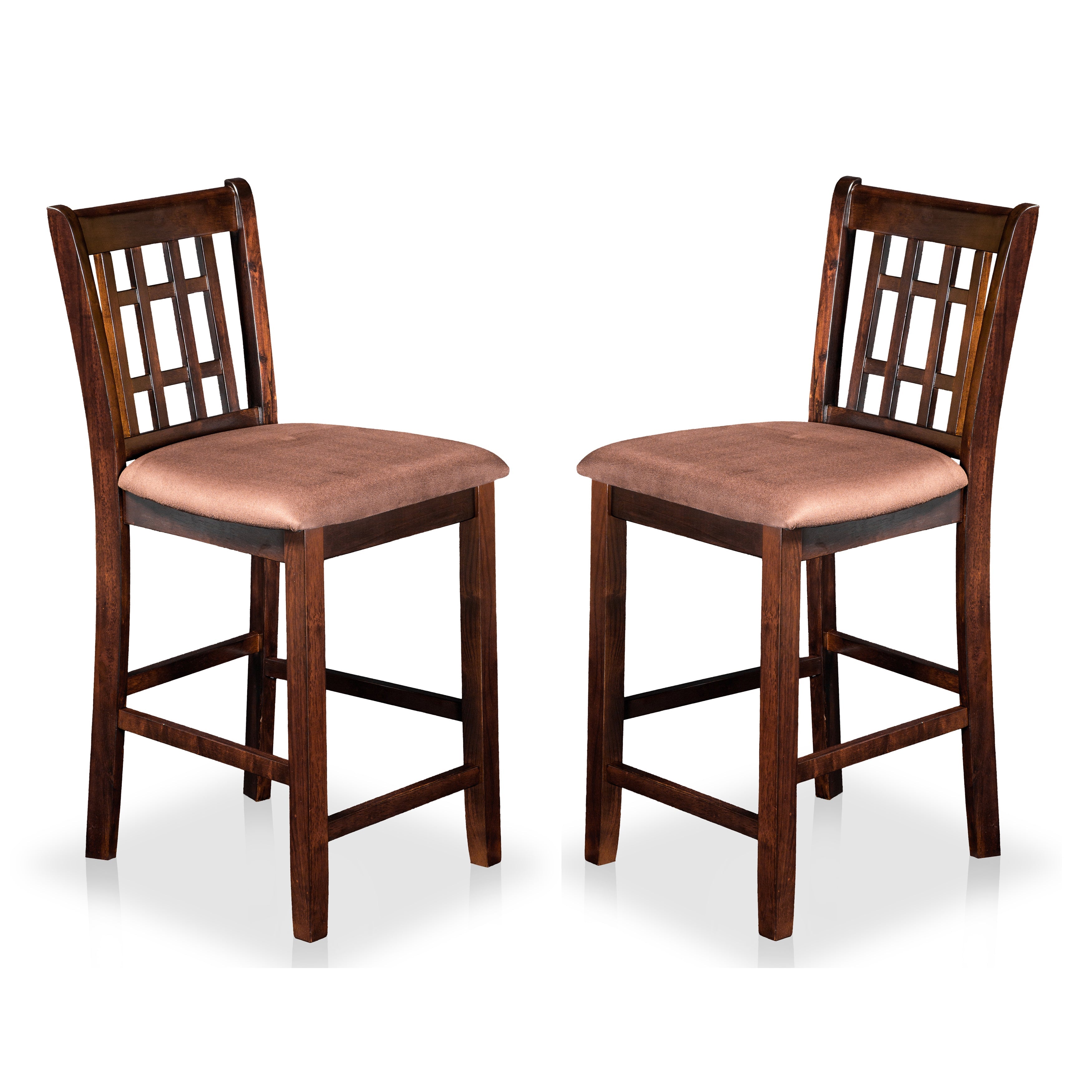 Elain Cottage Padded Counter Height Chairs (Set of 2)