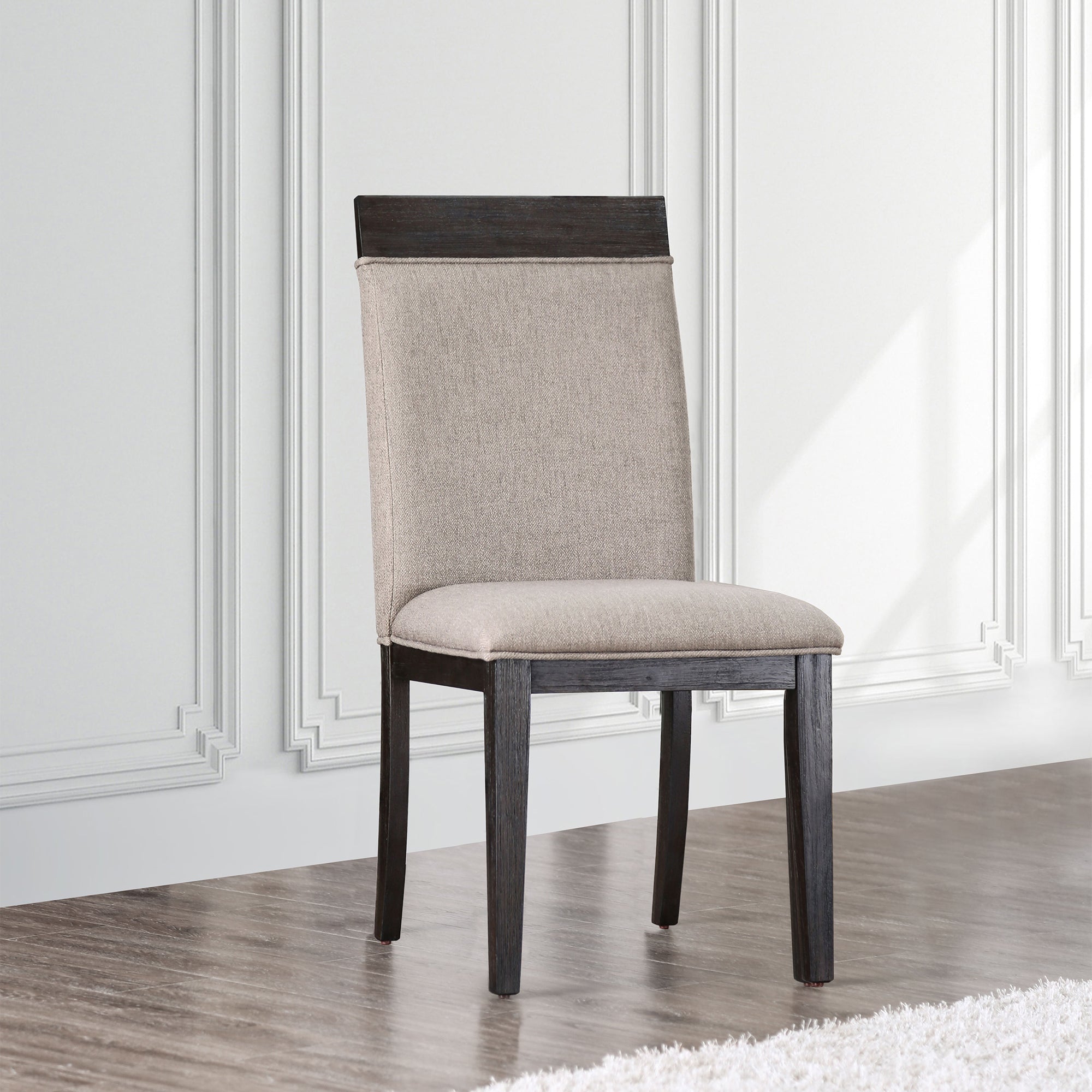 Faluca Transitional Upholstered Side Chairs (Set of 2)