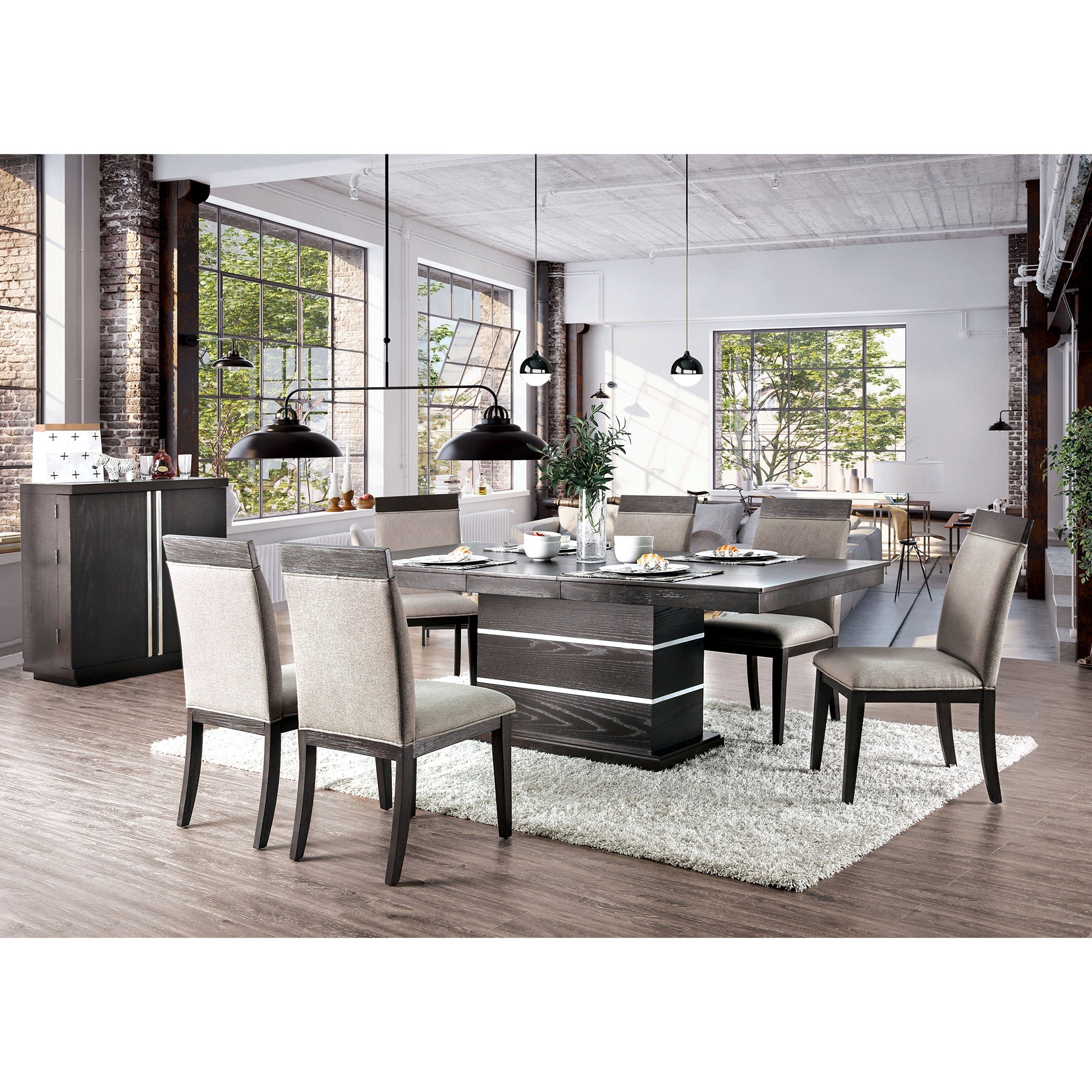 Faluca Transitional Upholstered Side Chairs (Set of 2)