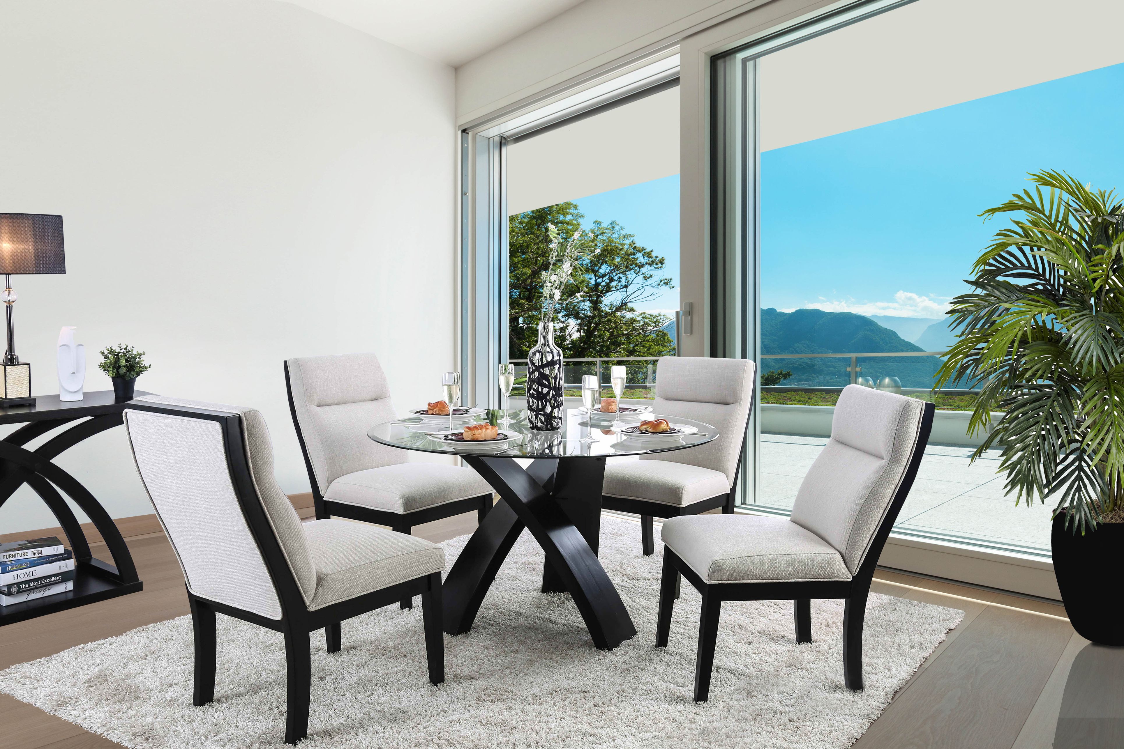 Hazmina Contemporary Upholstered Side Chairs (Set of 2)