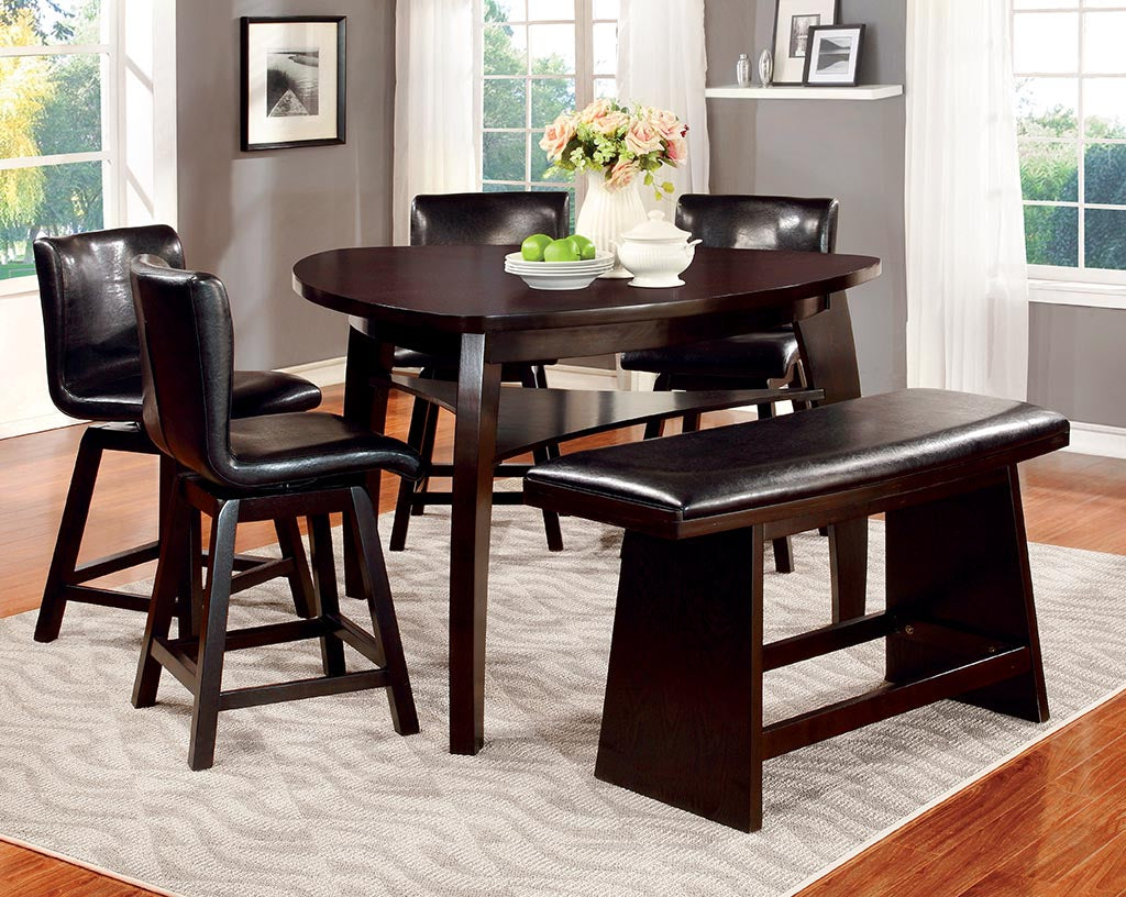 Callaway Contemporary Swivels Counter Height Chairs (Set of 2)