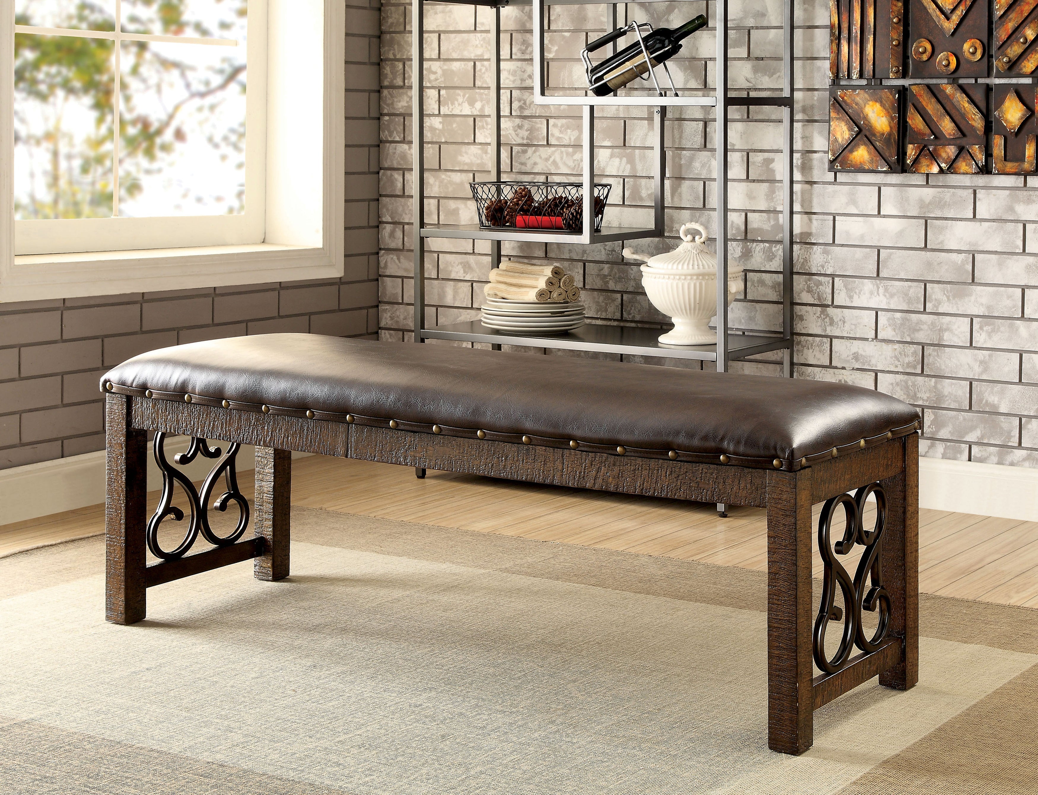 Paula Traditional Padded Bench