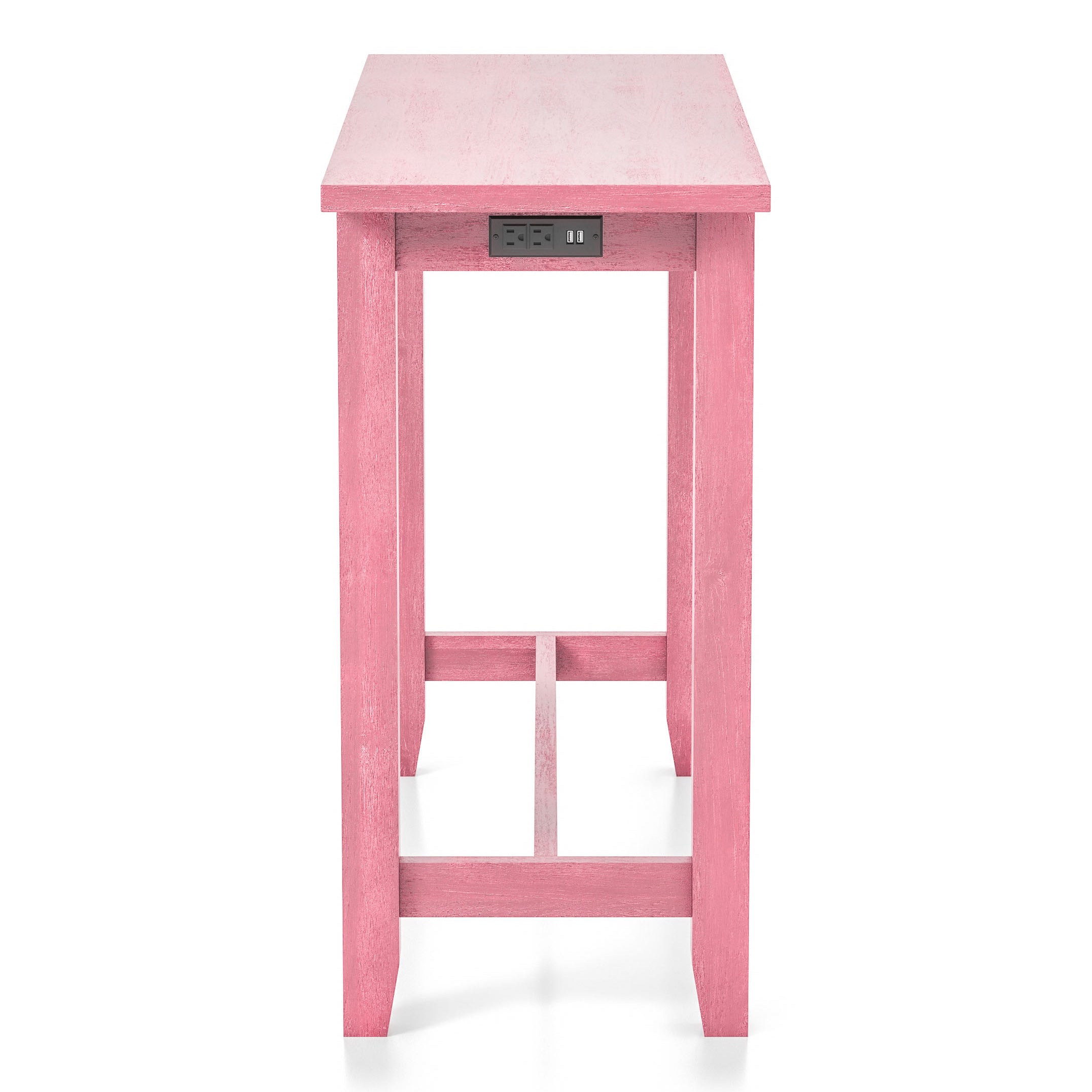 Sabana Counter Height Dining Table with USB Plug in Antique Pink