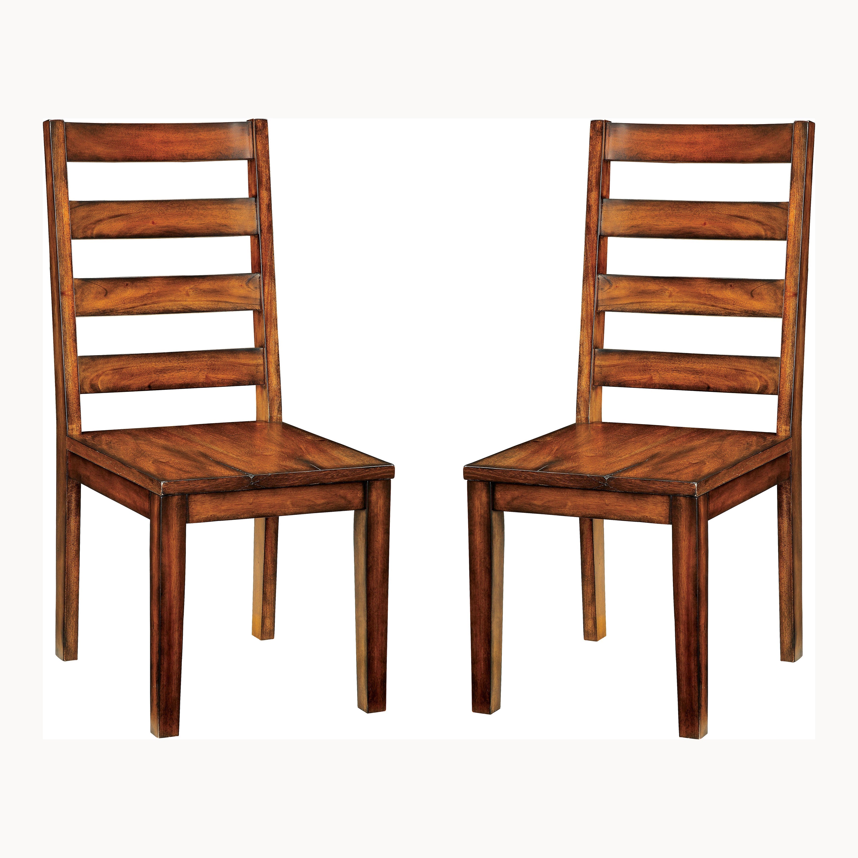 Ava Contemporary Ladder Back Side Chairs (Set of 2)