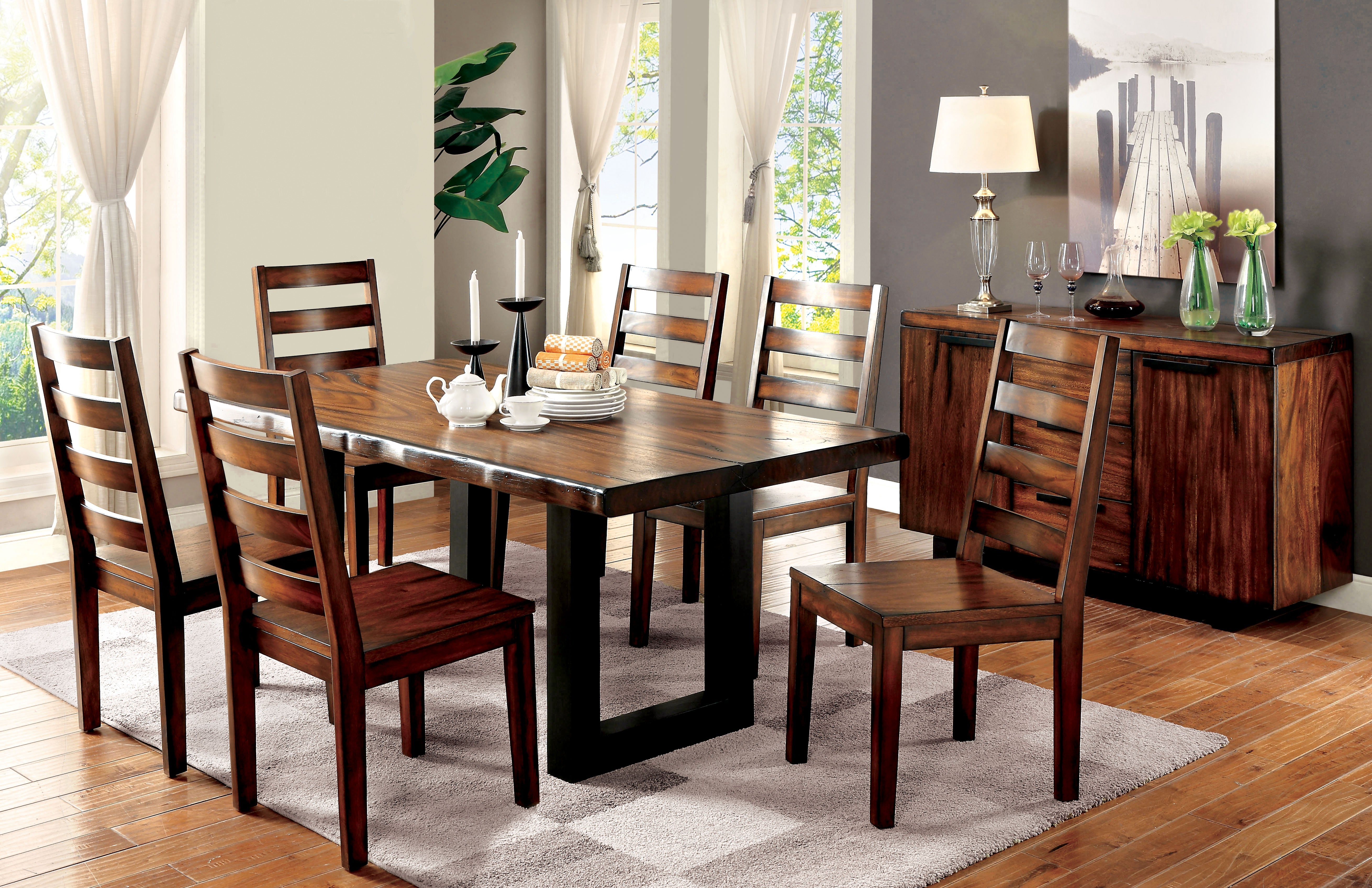 Ava Contemporary Ladder Back Side Chairs (Set of 2)