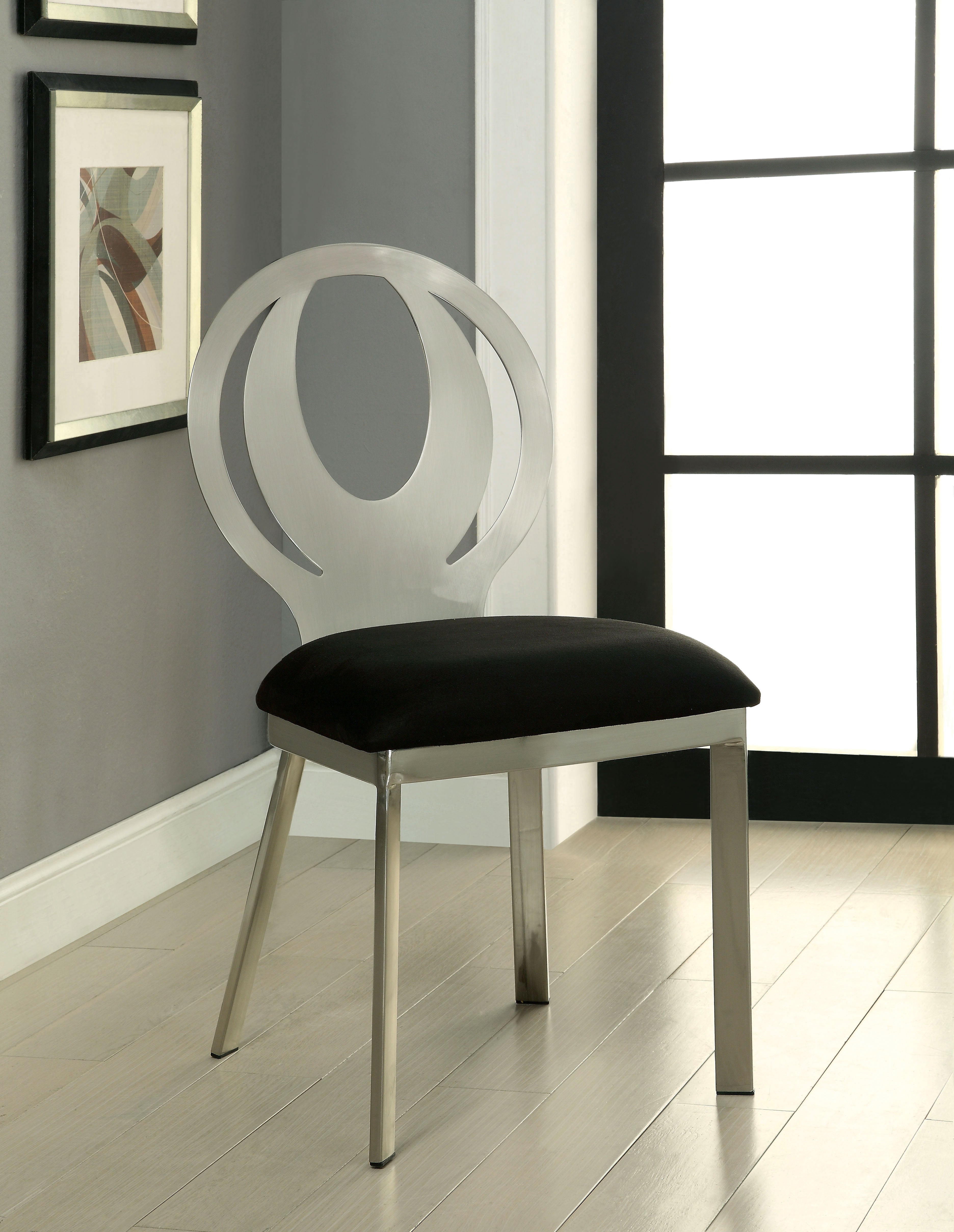 Monda Contemporary Fabric Padded Side Chairs (Set of 2)