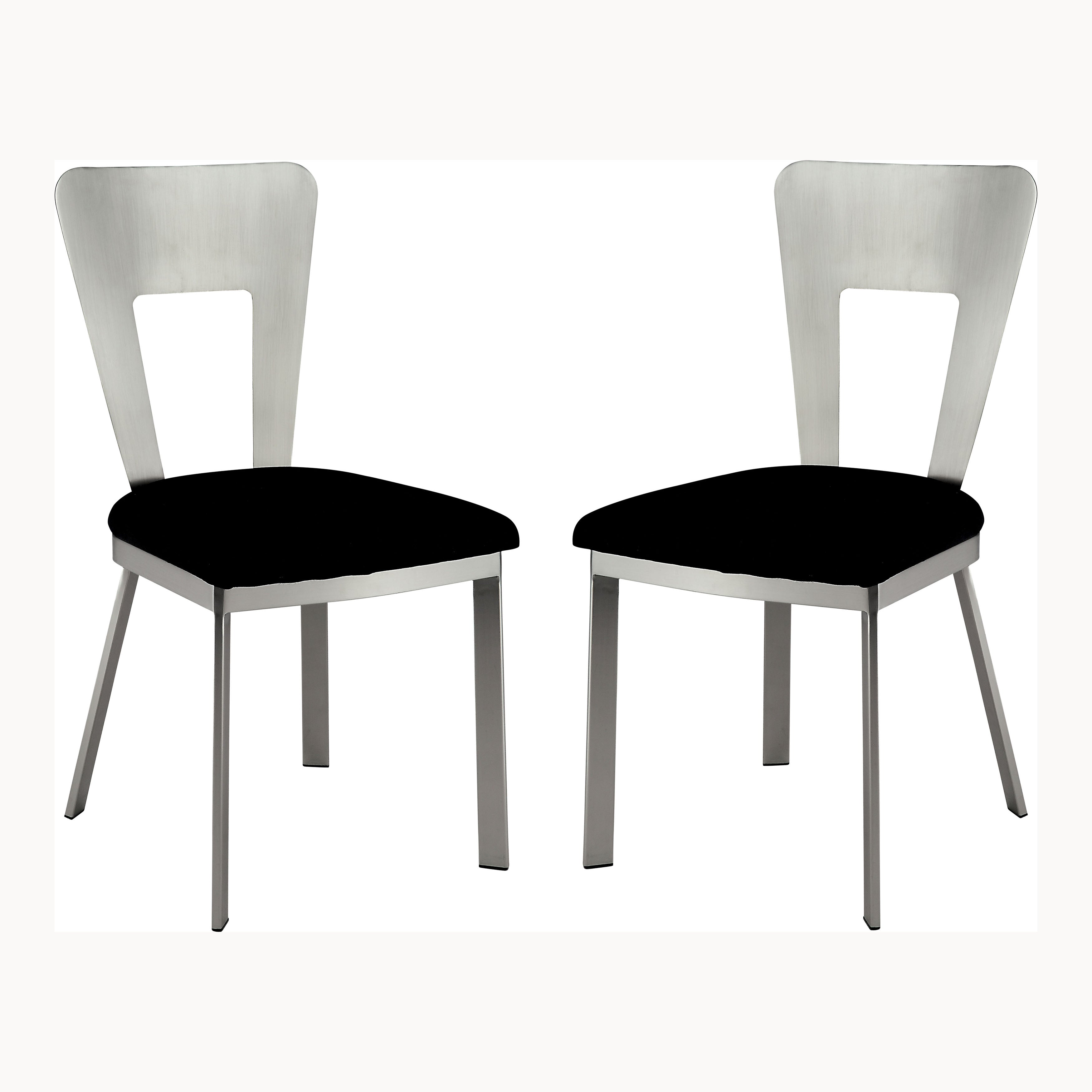 Tino Contemporary Padded Side Chairs (Set of 2)
