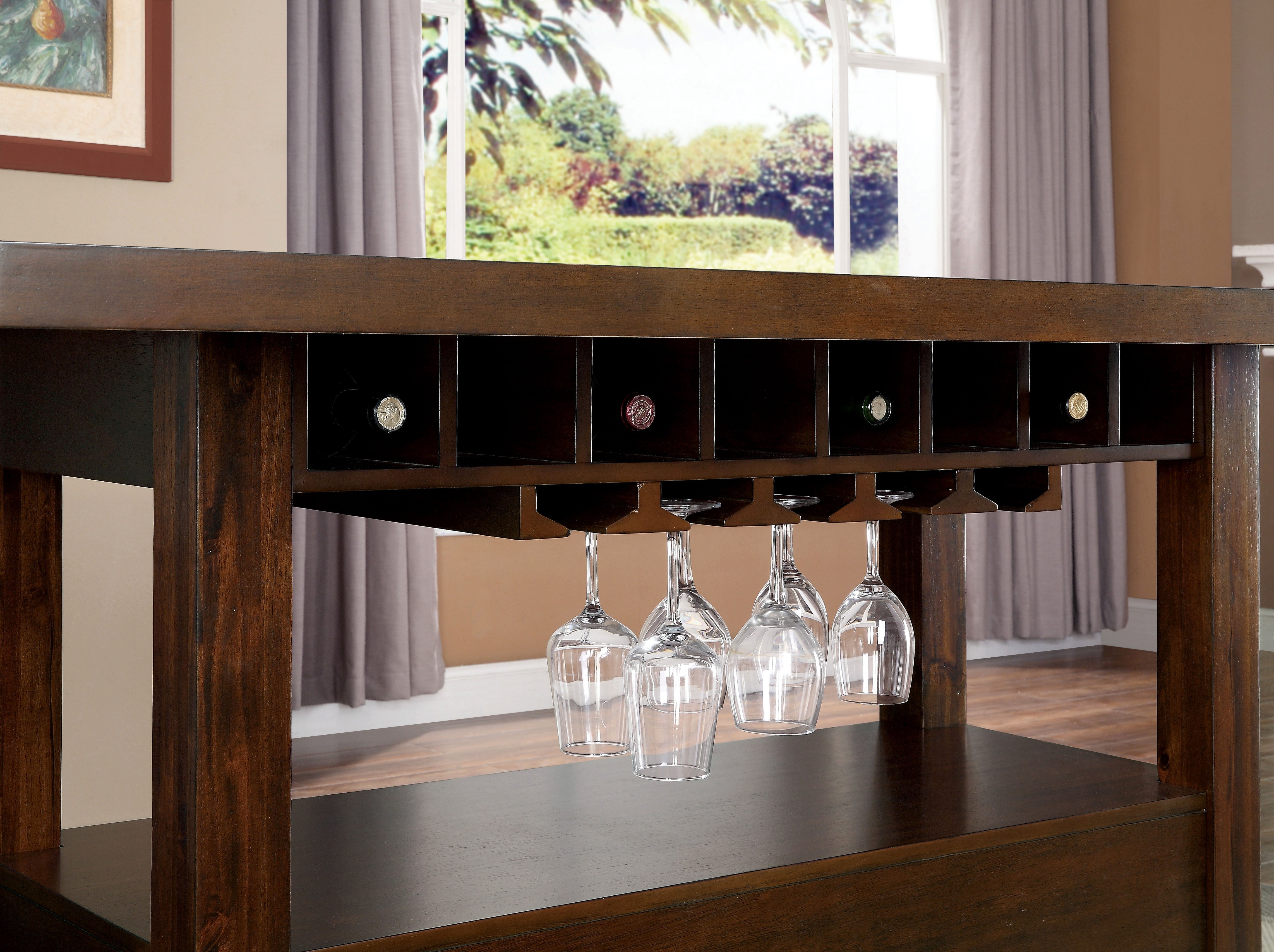 Riche Transitional 2-Drawer Counter Height Table