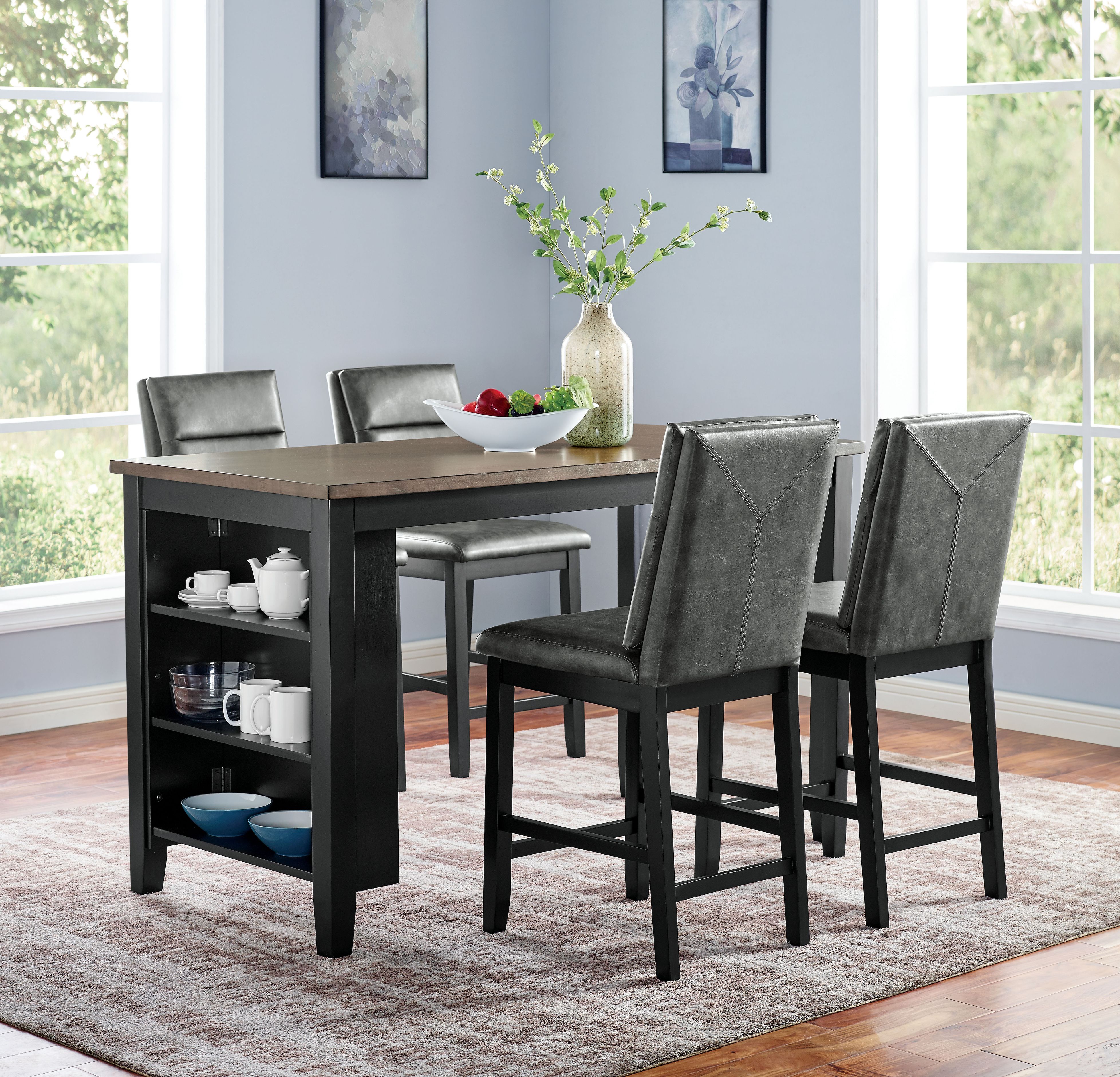 Embree Upholstered Counter Height Chairs (Set of 2)