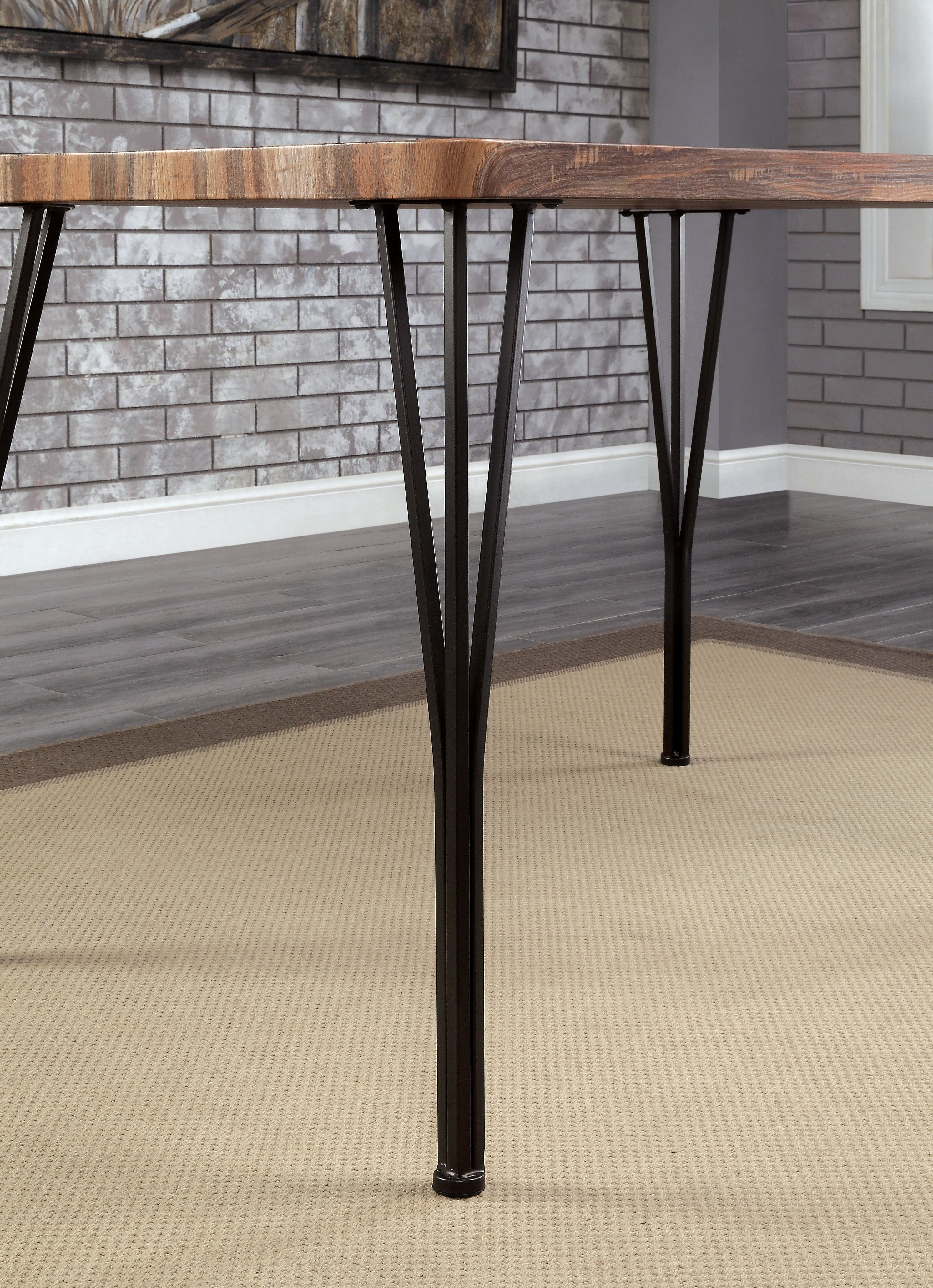 Lamount 5-Piece Dining Set in Natural and Espresso