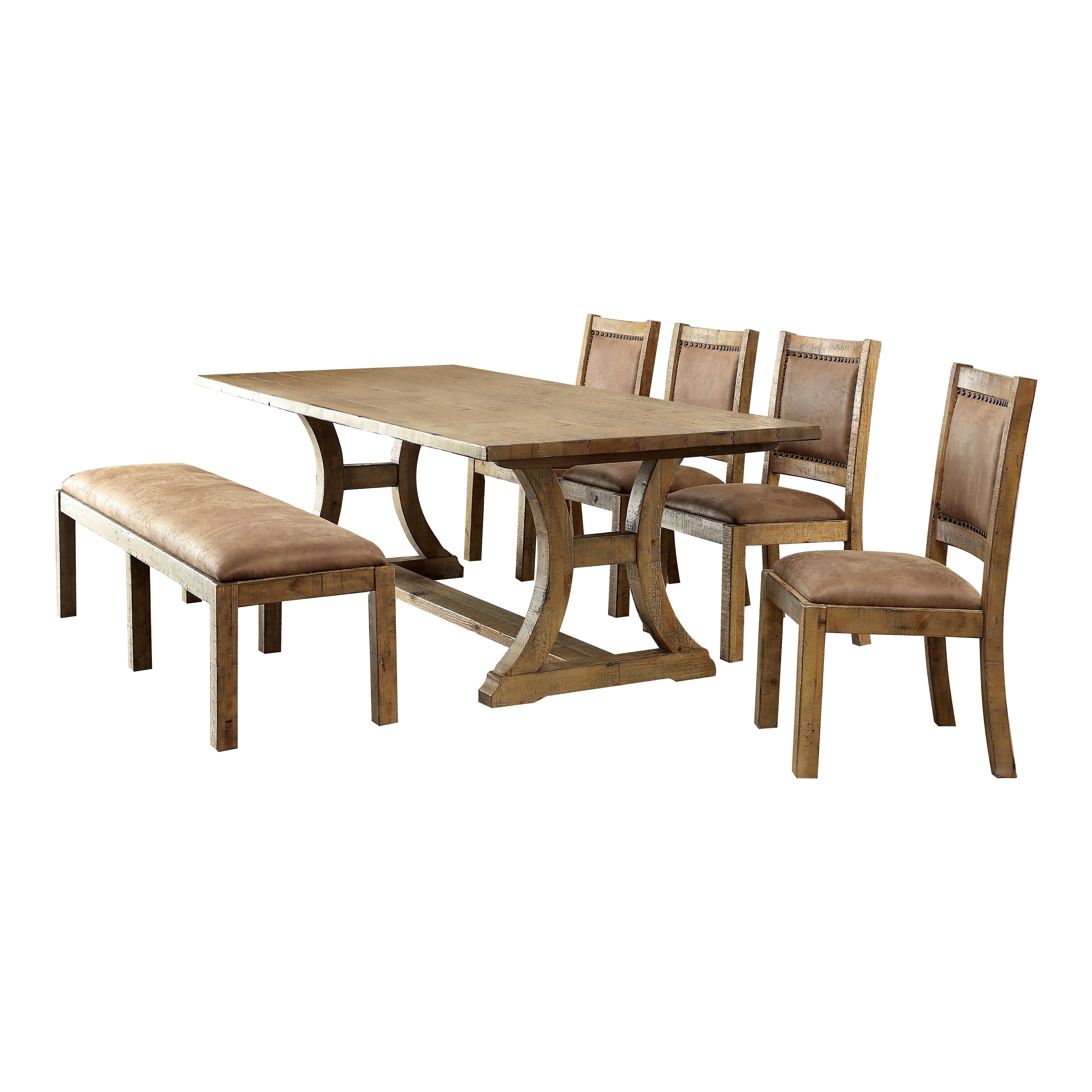 Lyon Cottage 6-Piece Wood Dining Set