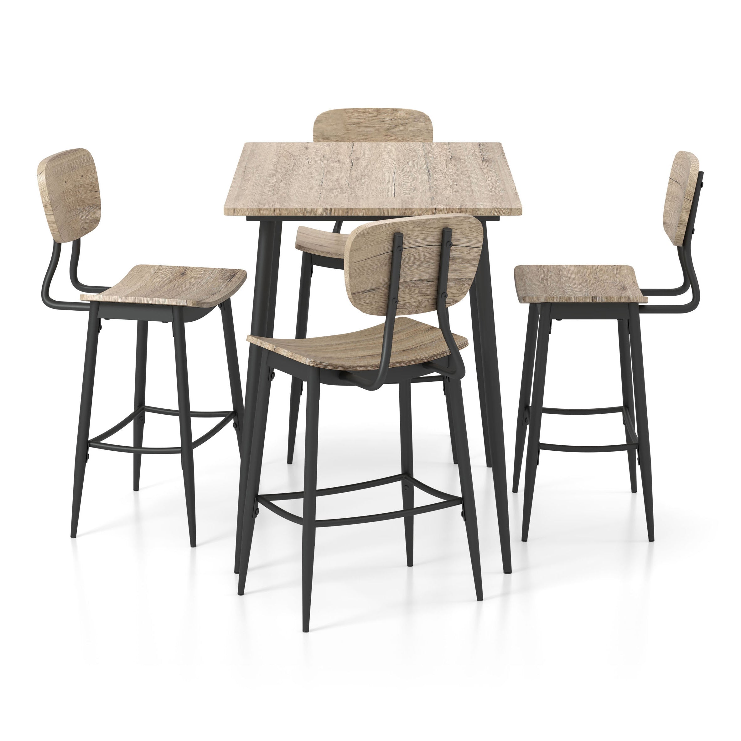 Shandry 5-Piece Counter Height Dining Set in Natural