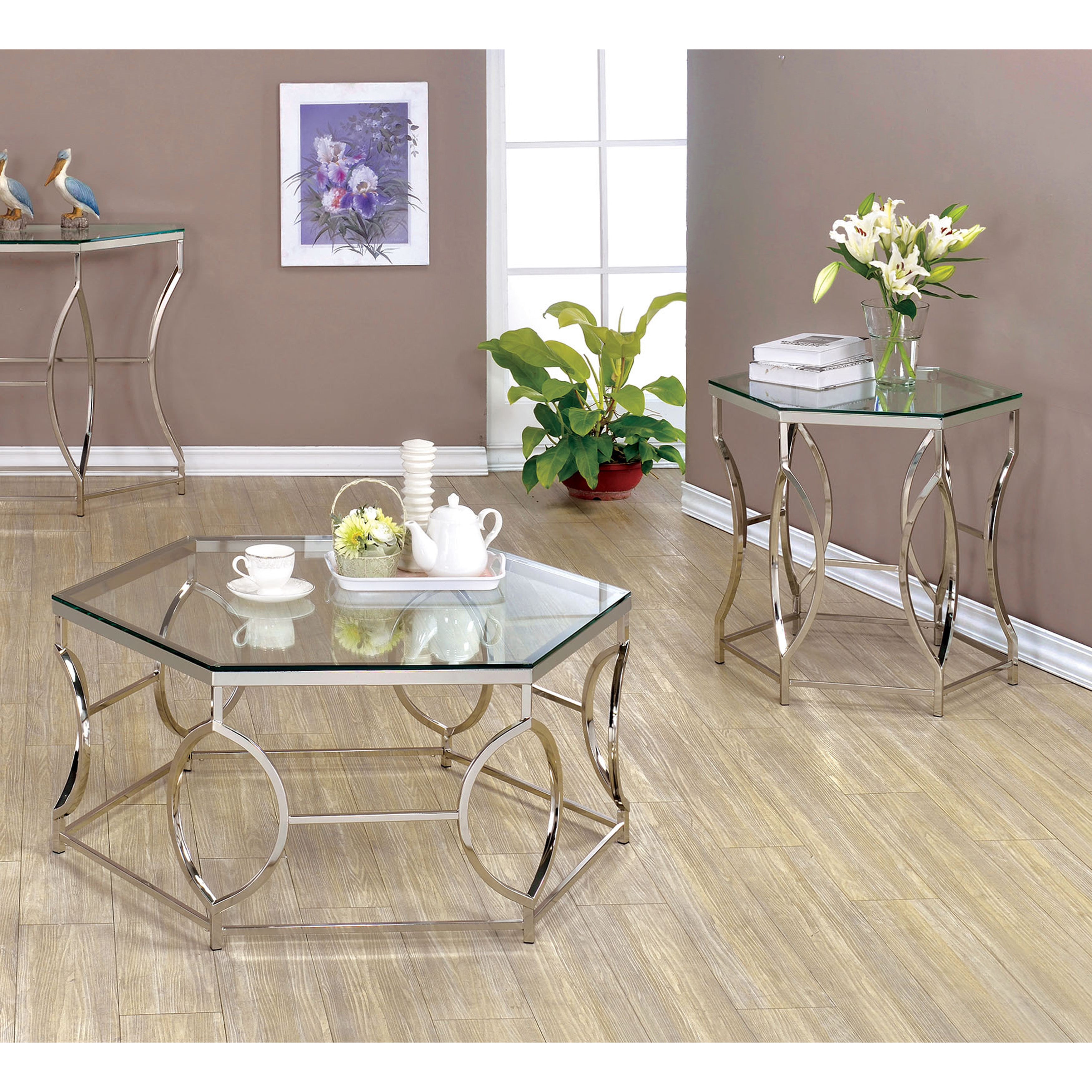 Firnley Contemporary Metal Coffee Table