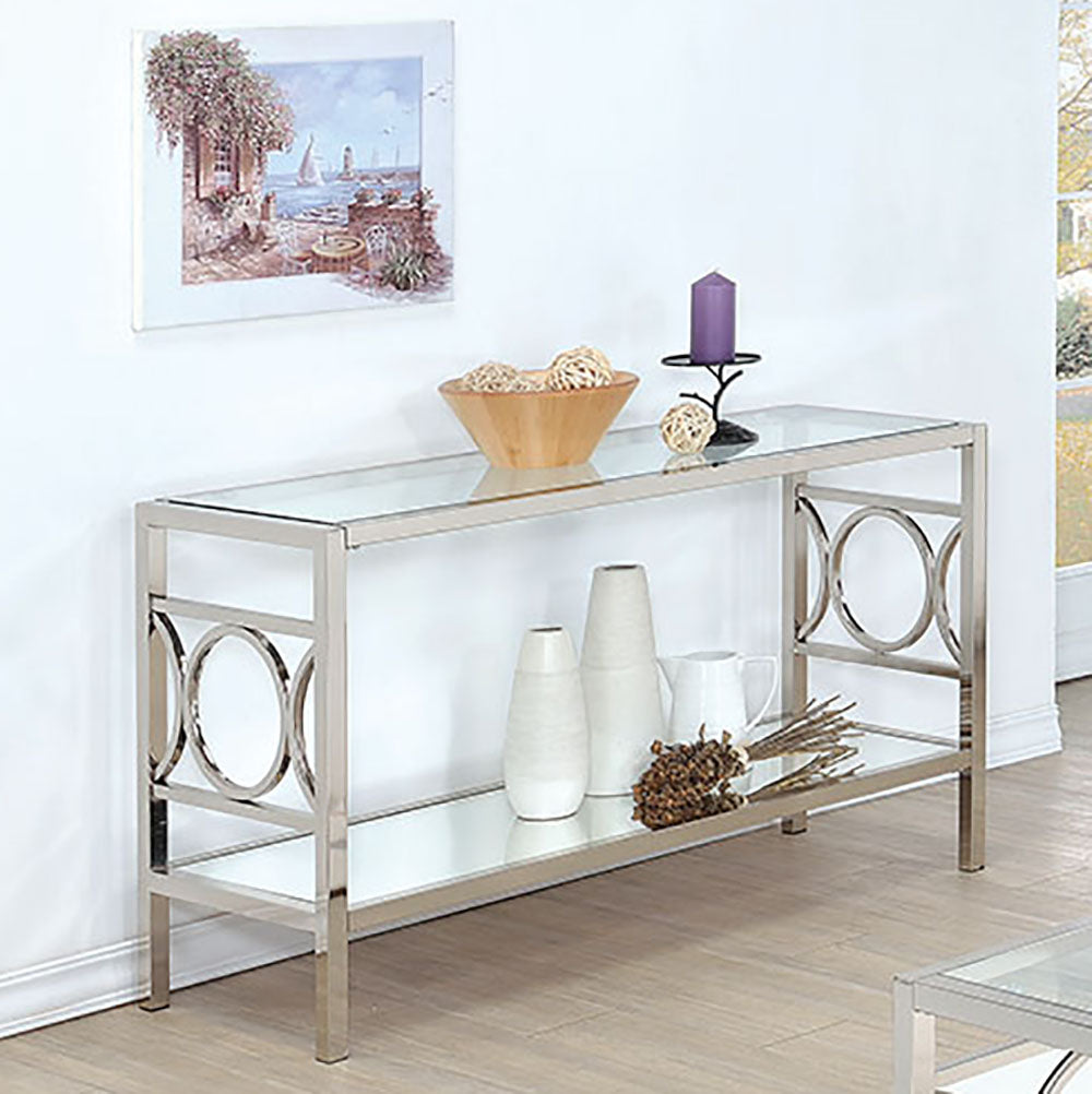 Garado Contemporary Metal Console Table
