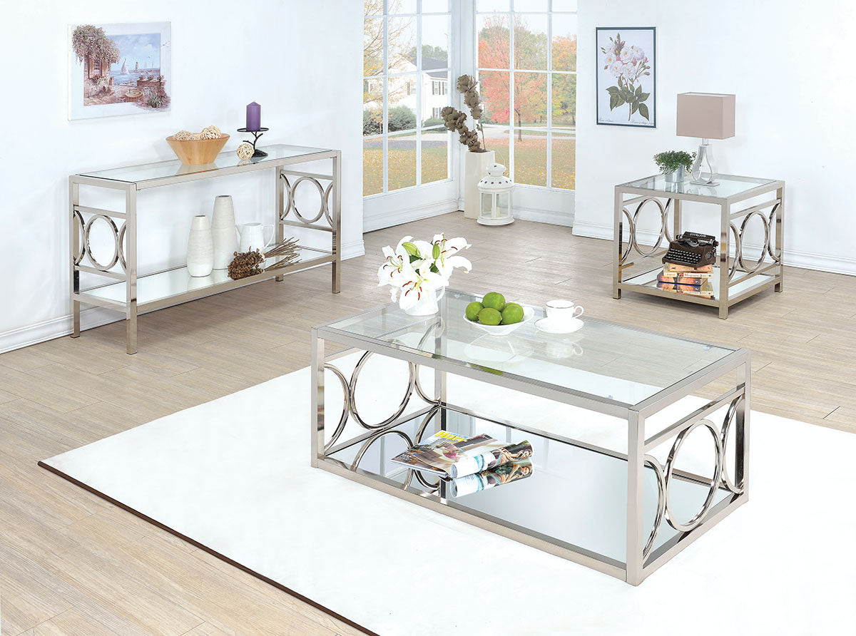 Garado Contemporary Metal Console Table