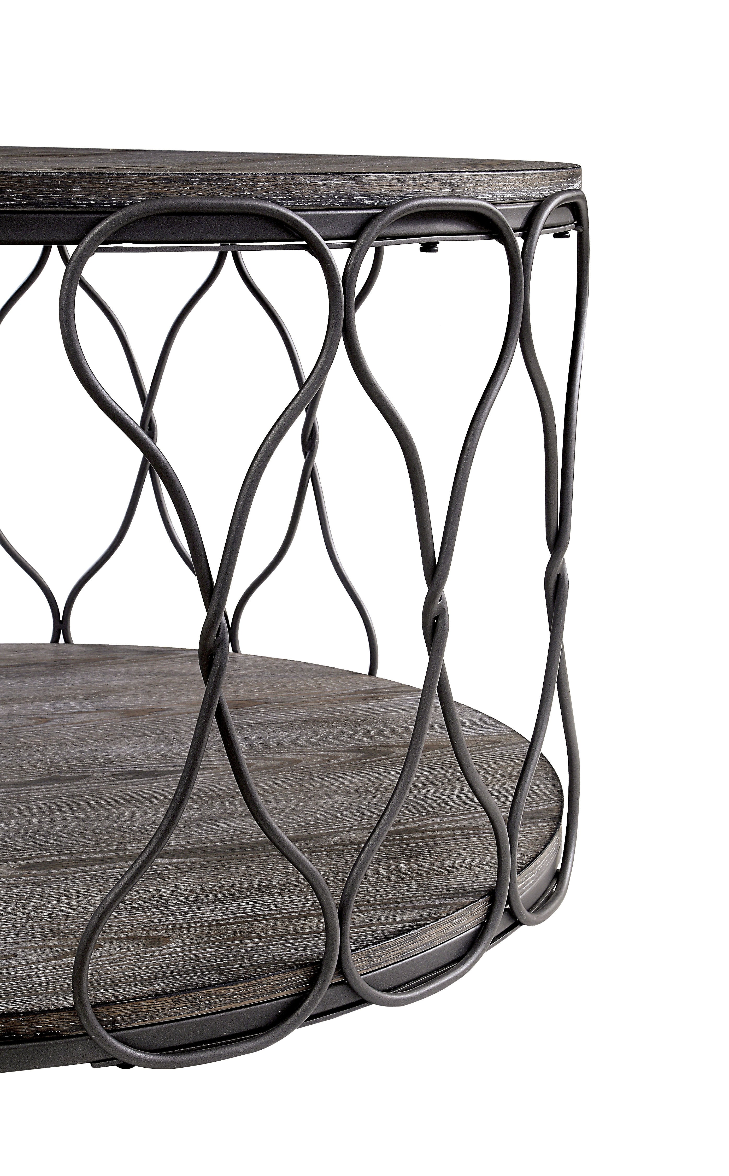 Stenz Industrial Wood Coffee Table