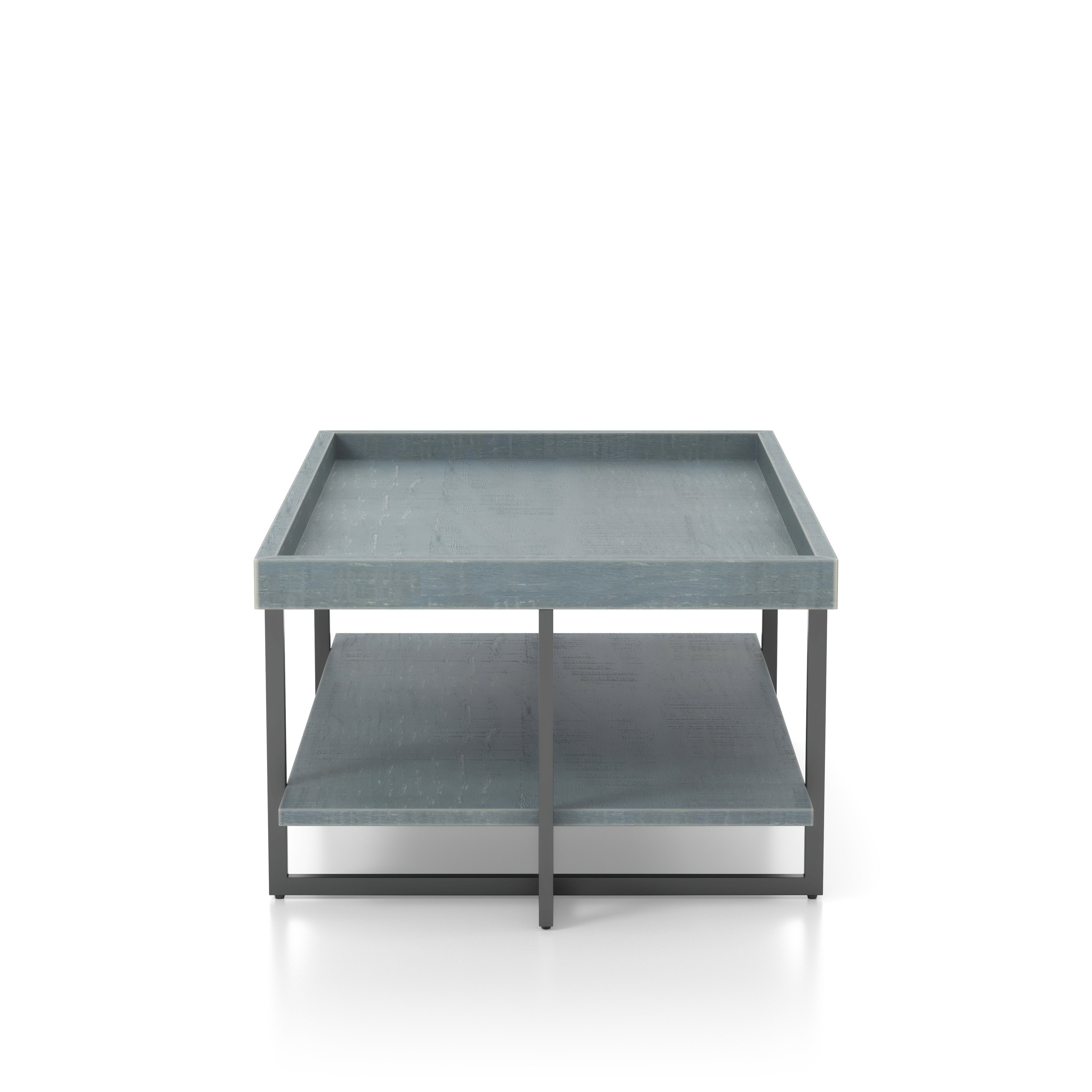 Humere Tray Top Coffee Table in Antique Blue