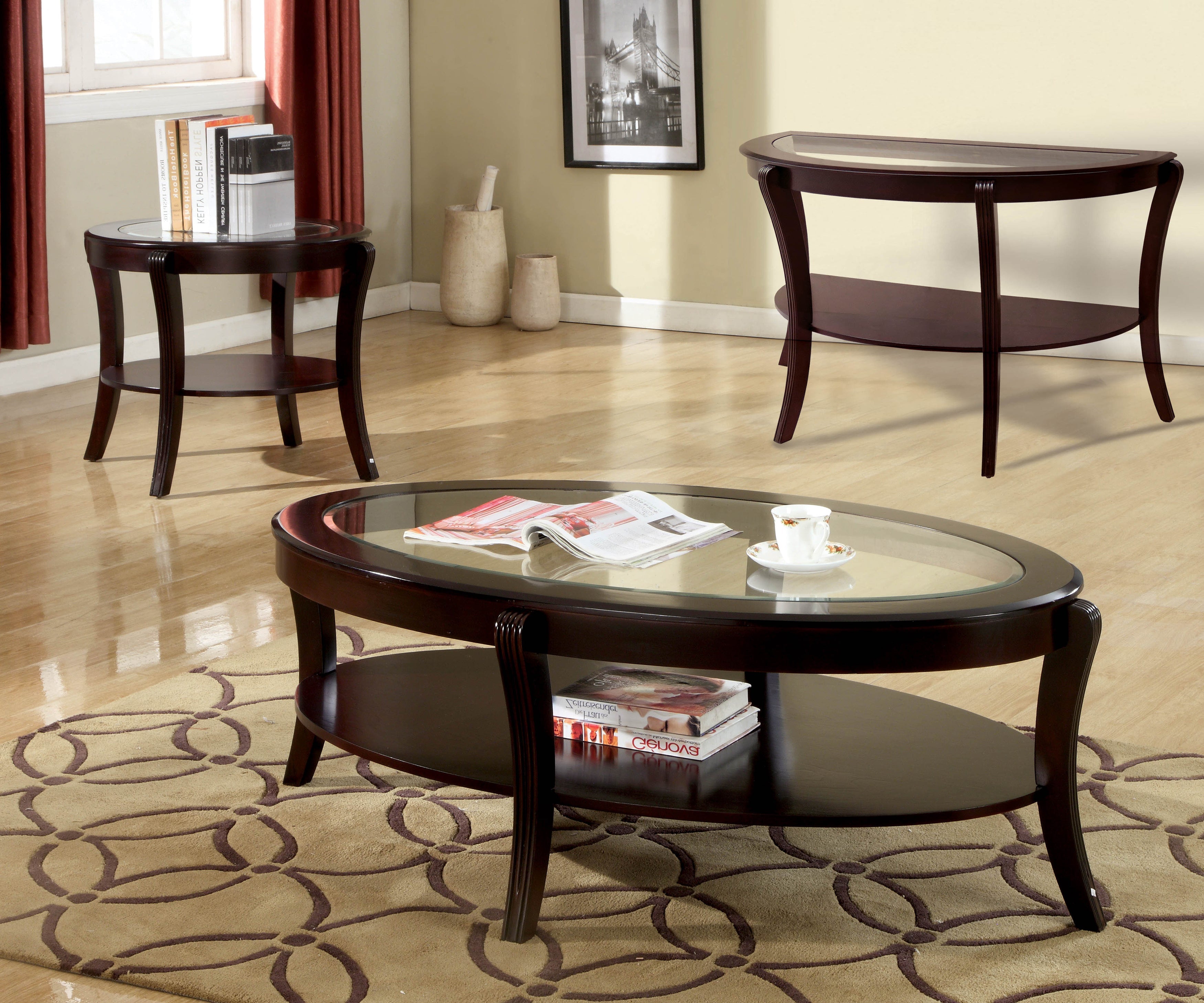 Dorite Contemporary Open Shelf End Table