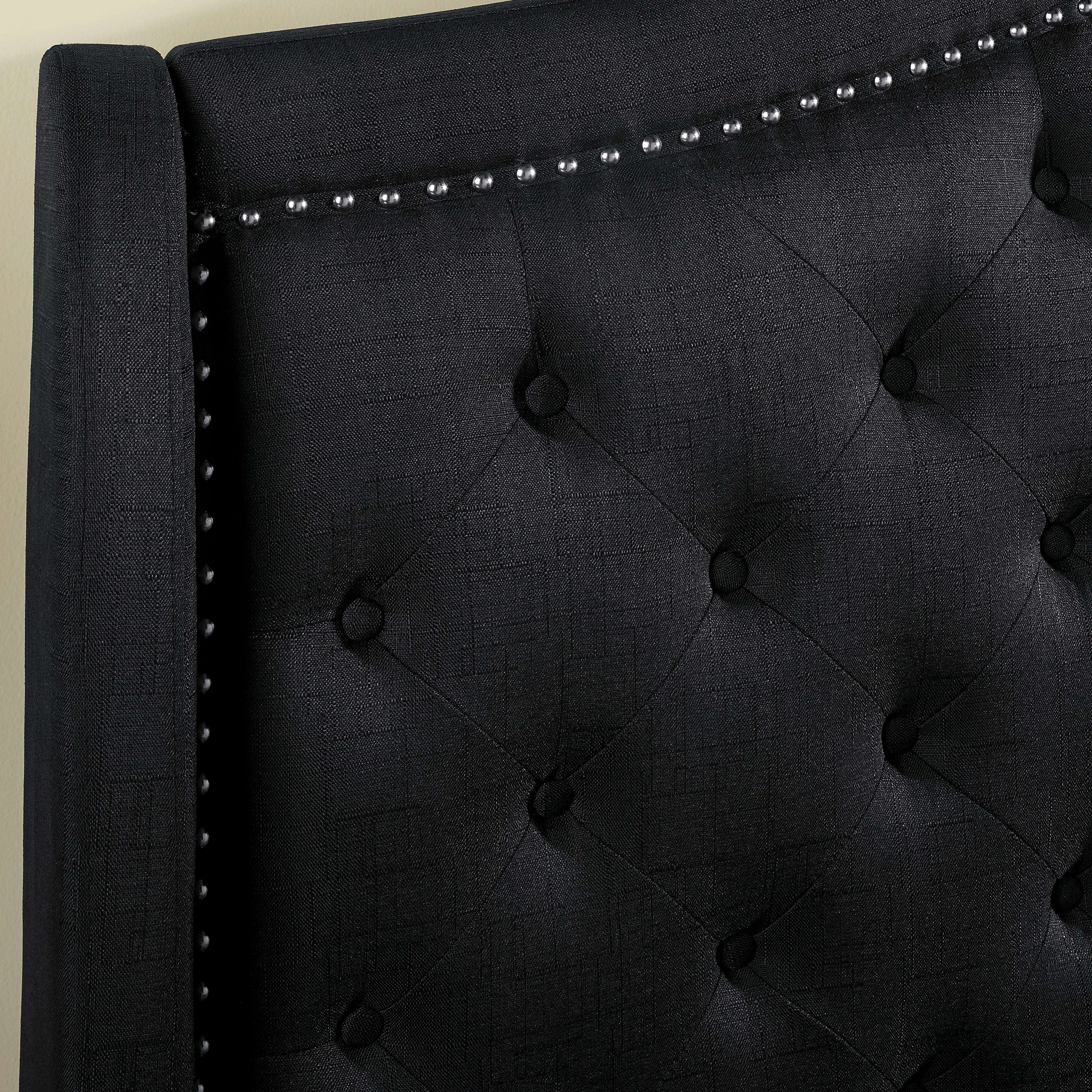 Bantris Tufted Queen Bed in Black