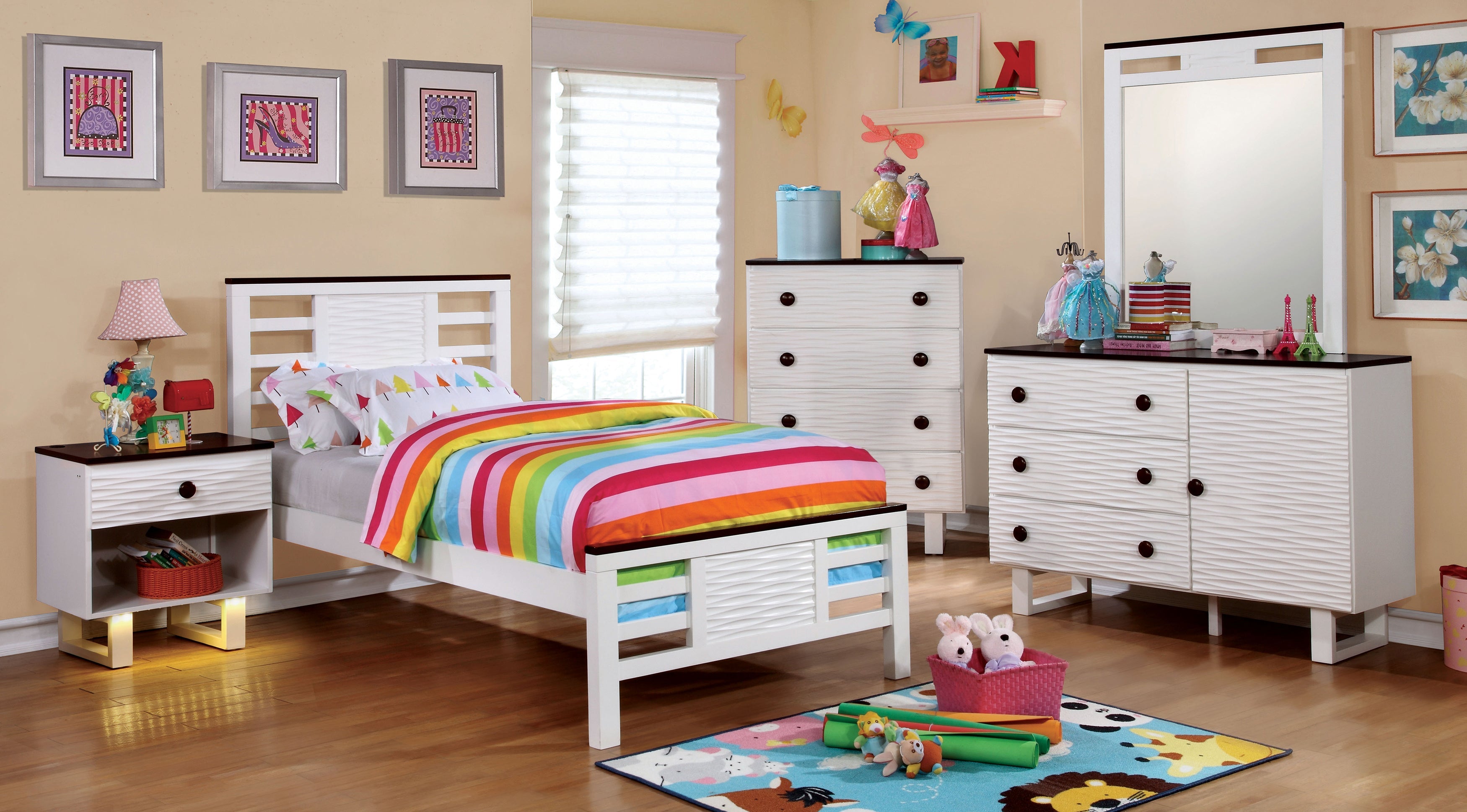 Dan Transitional Open Storage Nightstand