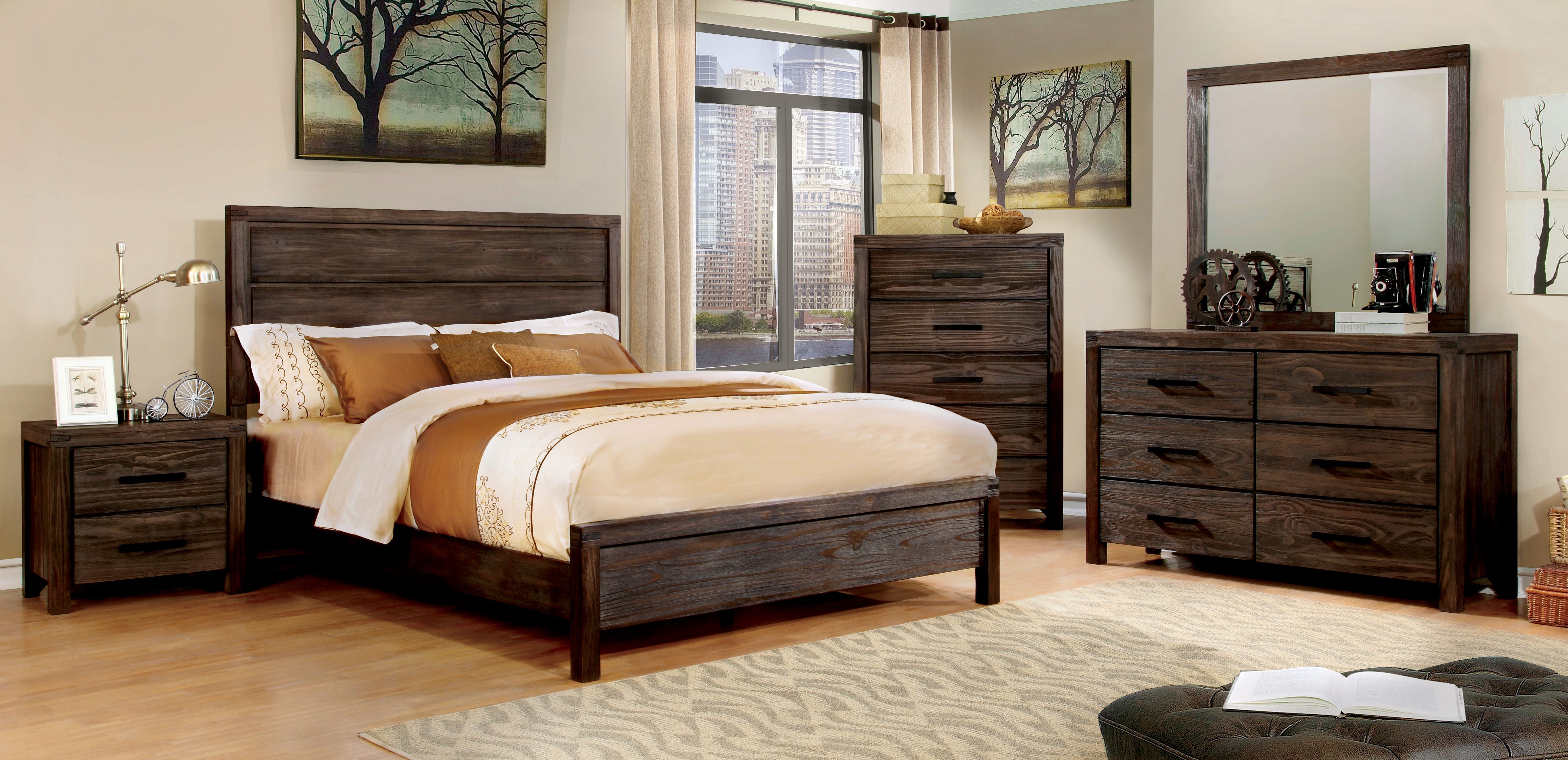 Emma Rustic 2-Drawer Nightstand