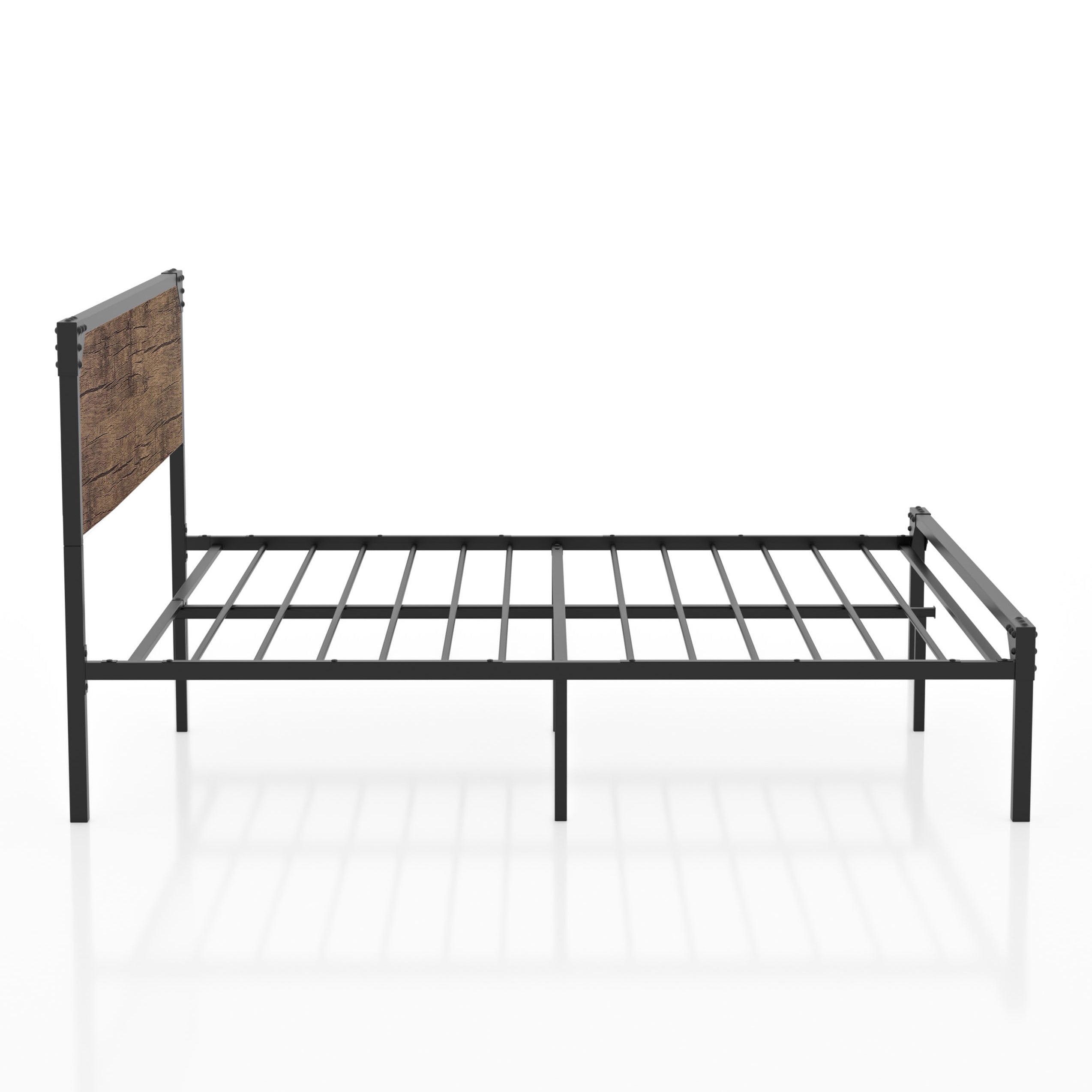 Budenholz Platform California King Bed in Dark Brown