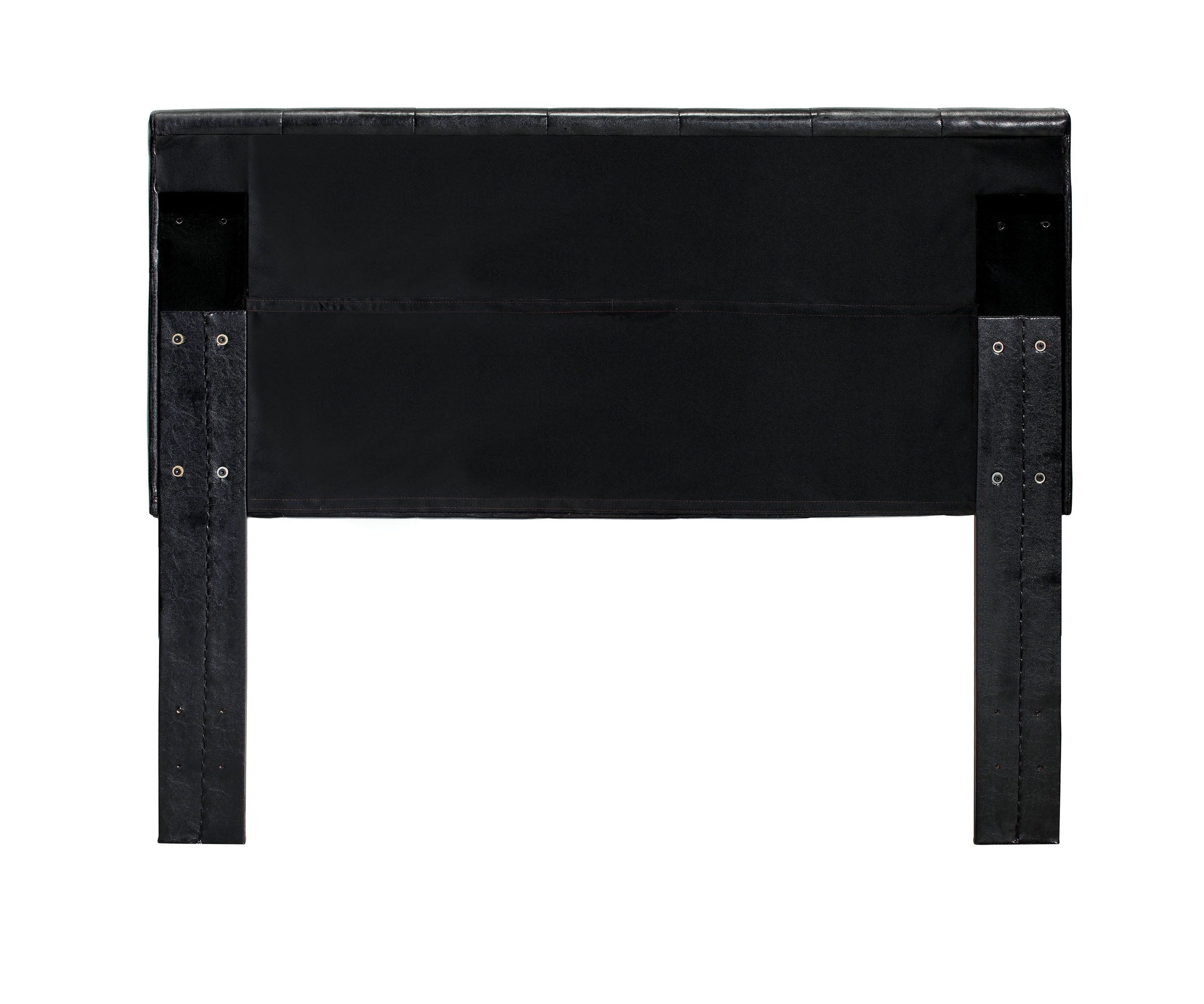 Ervin Contemporary Faux Leather Tufted Headboard in Full/Queen