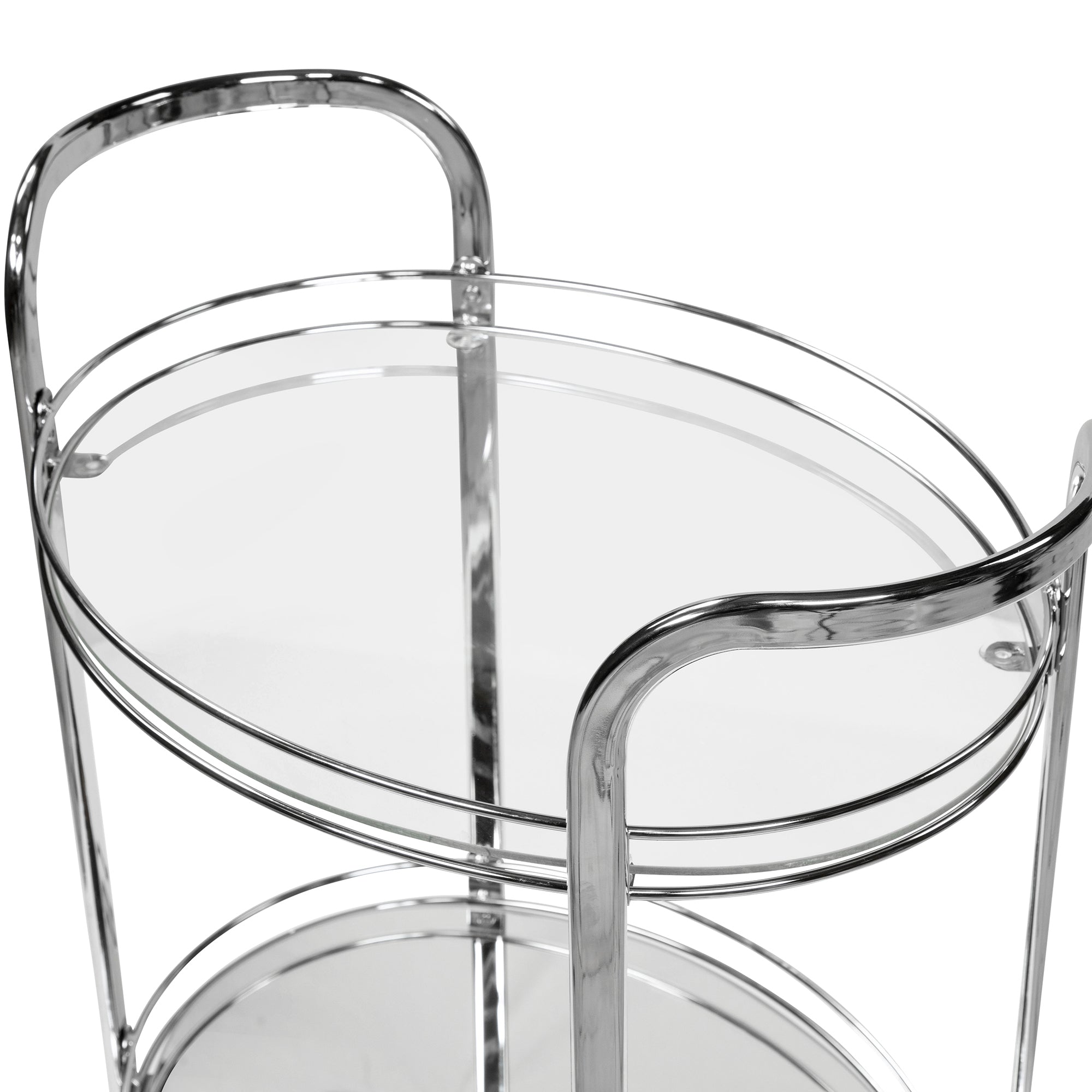 Vivienne Contemporary 2-Shelf Serving Cart
