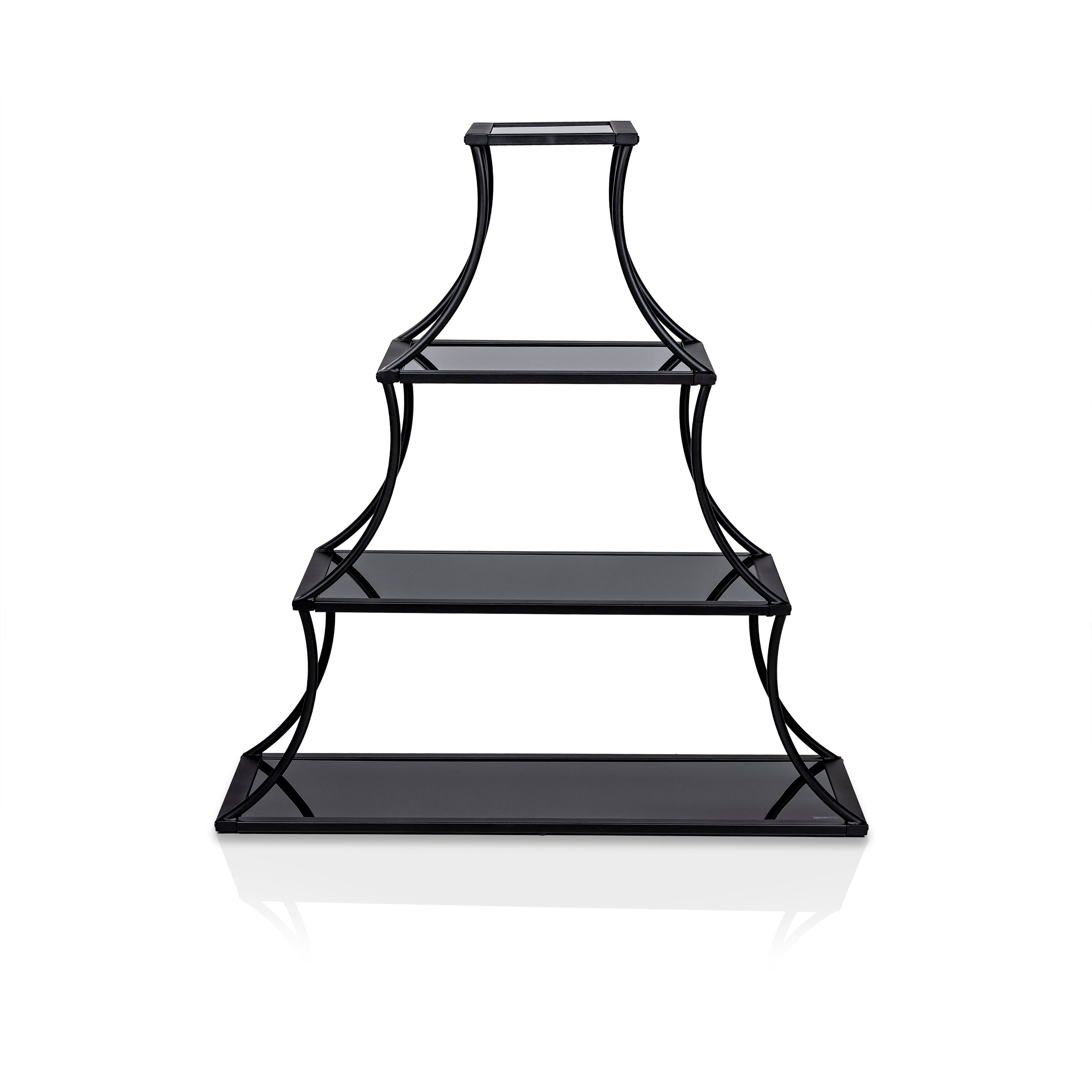 Kladden 4-Shelf Bookcase in Sand Black