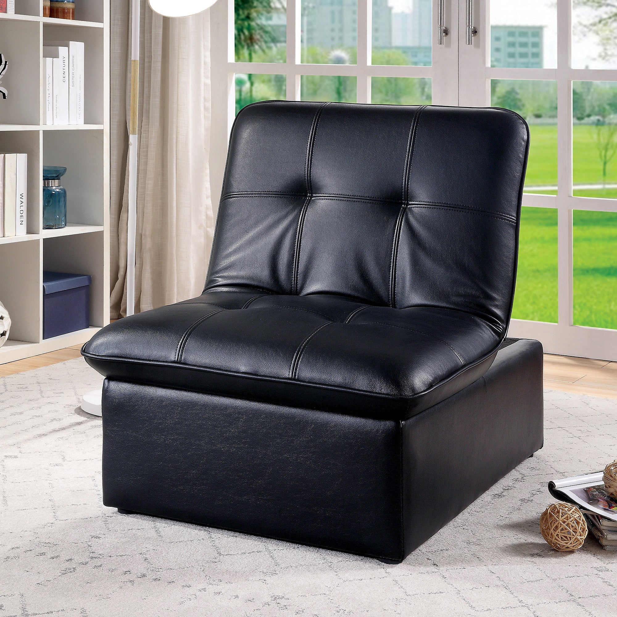 Vidence Contemporary Tufted Futon Chair