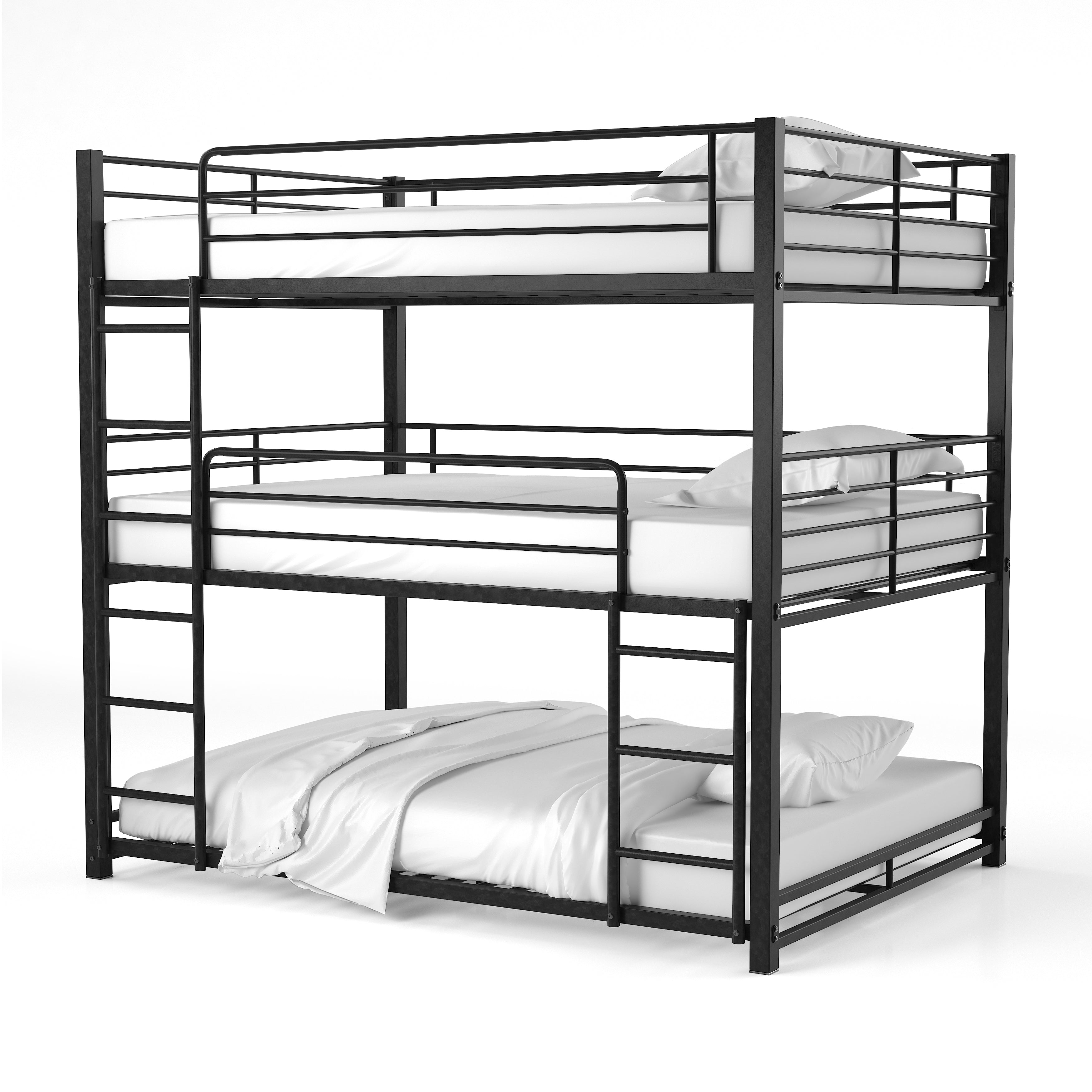 Dazza Contemporary Bunk Bed in Full Triple