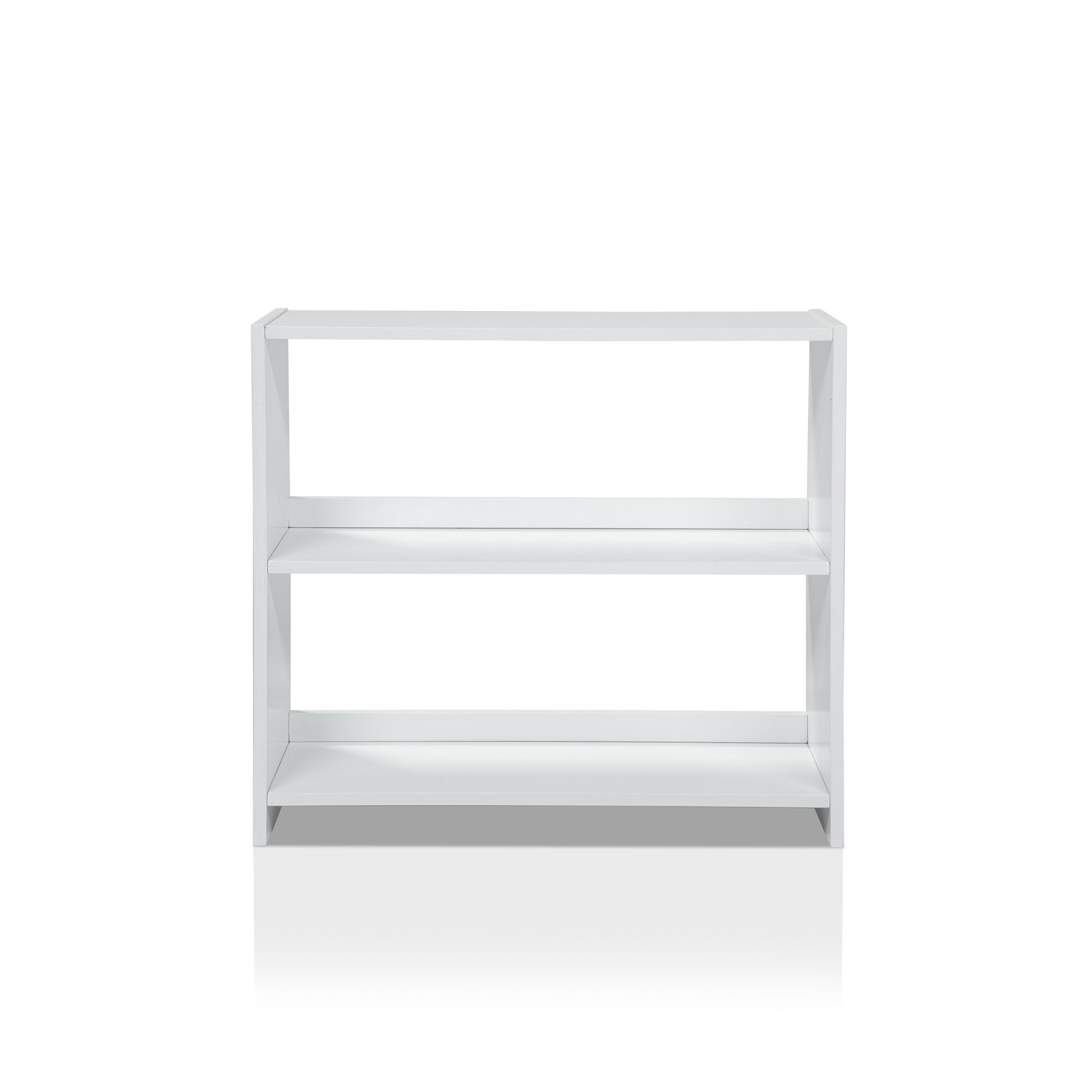 Bradford Small 2-Shelf Bookshelf in White