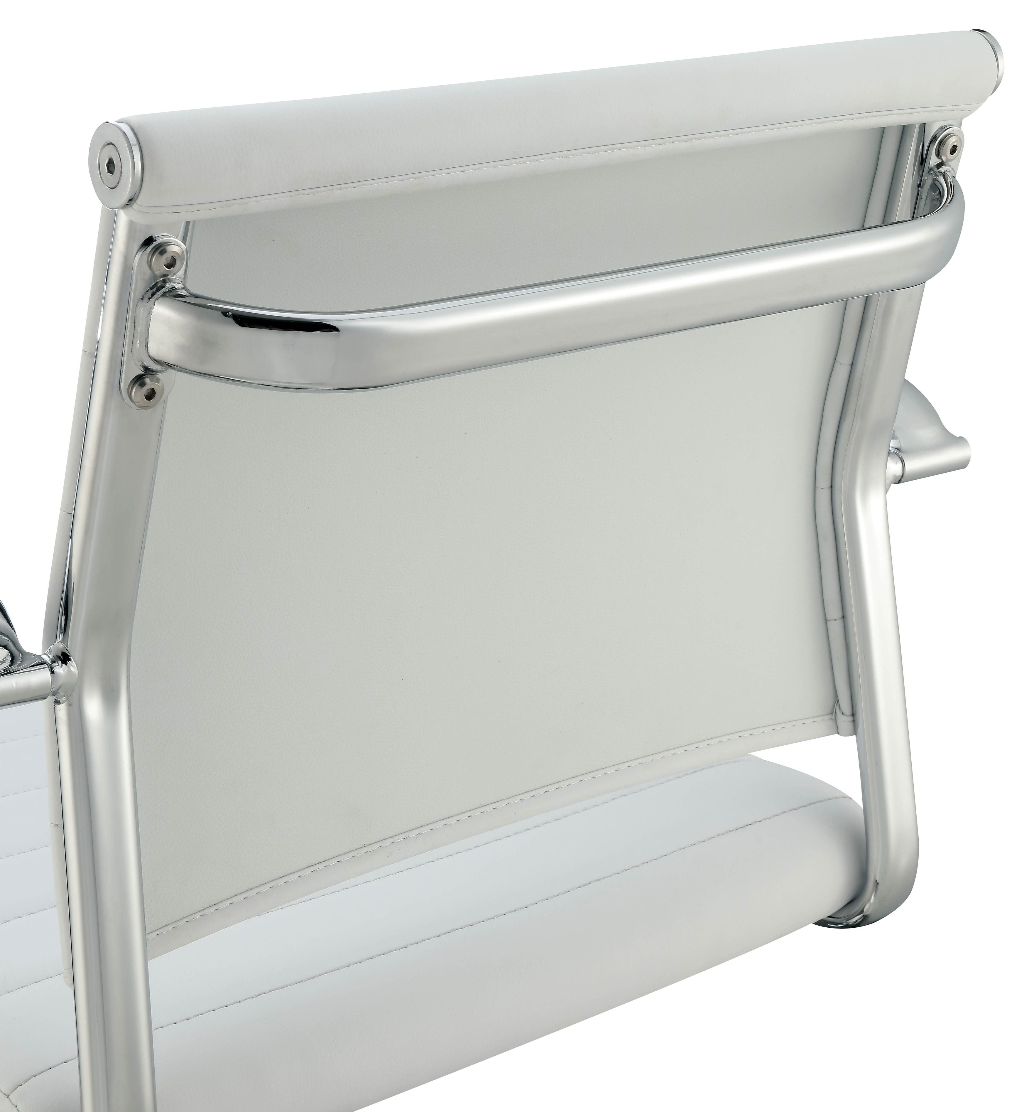 Zenah Contemporary Swivel Bar Stool in White