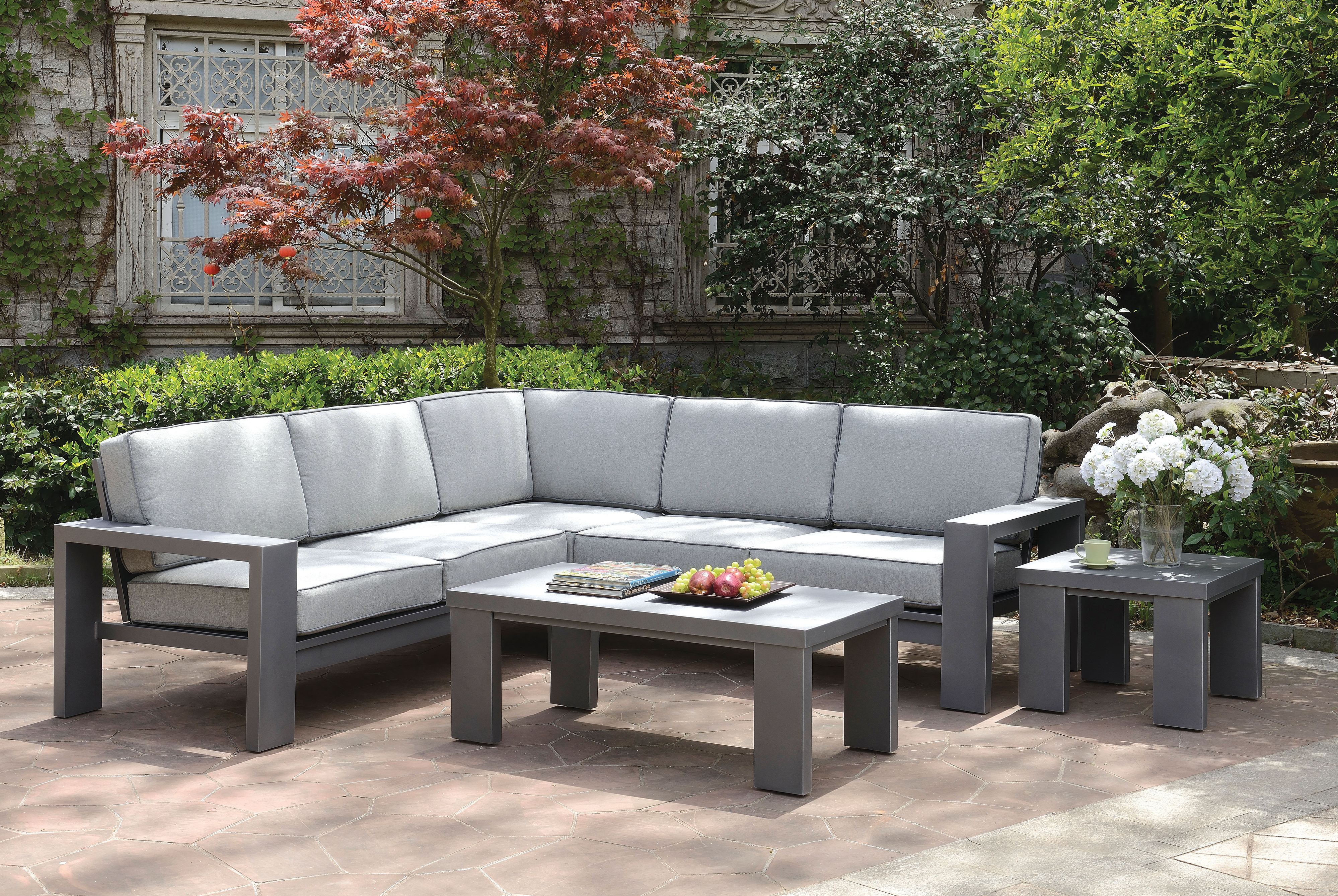 Dylan Contemporary Square Patio End Table
