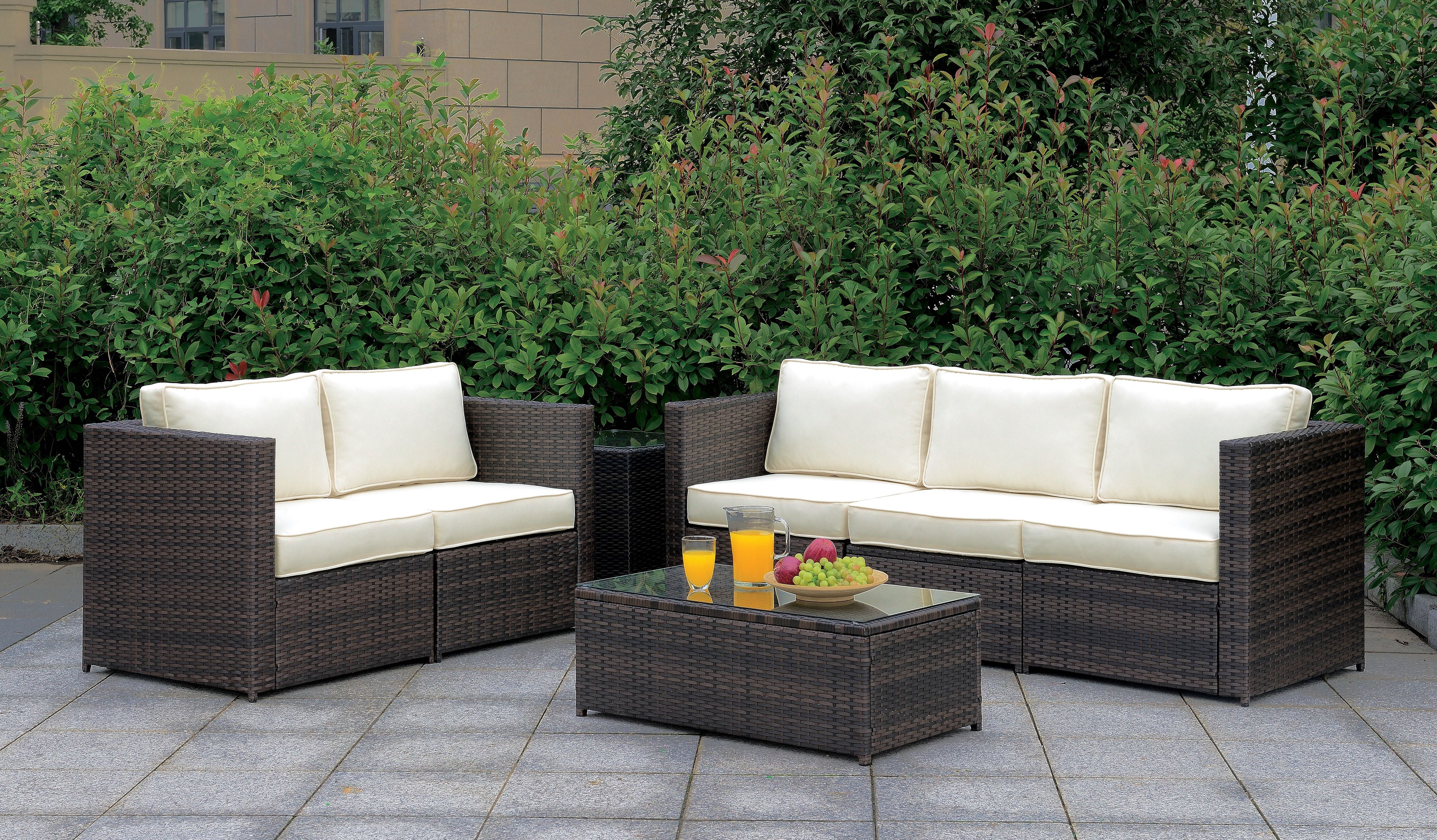 Fischer Contemporary Padded Patio Armless Chair