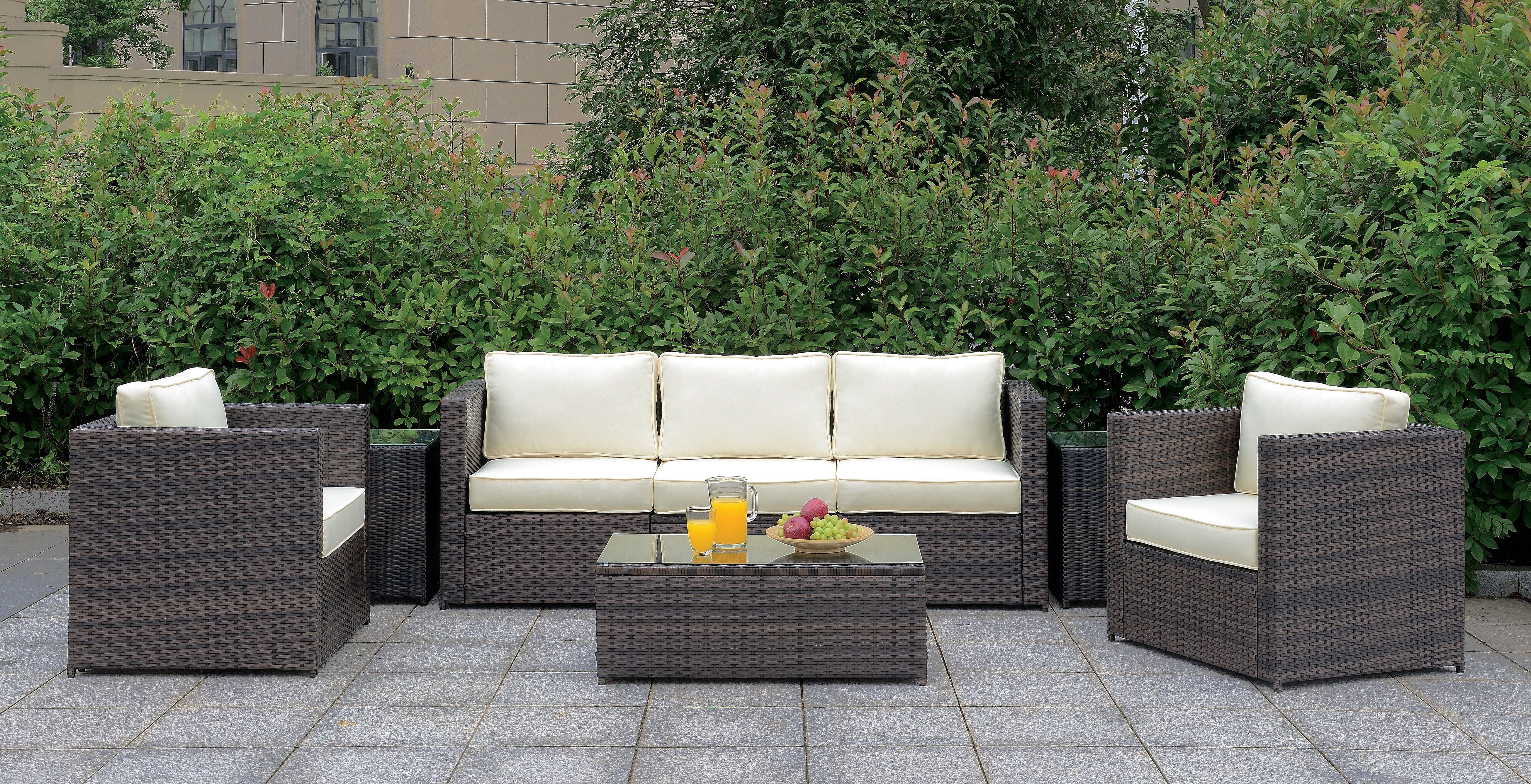 Fischer Contemporary Padded Patio Armless Chair