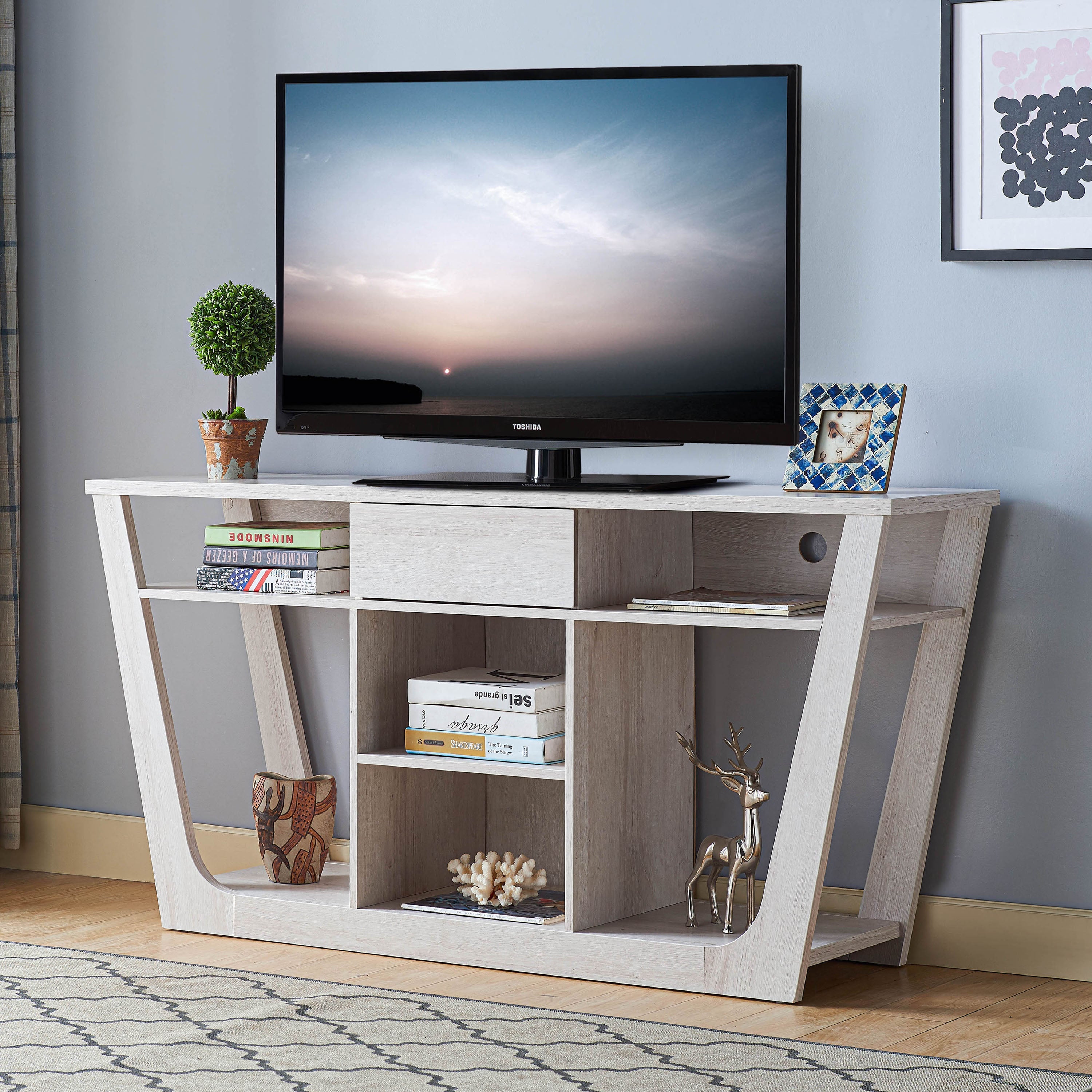 Frankl Multi-Storage Buffet in White Oak