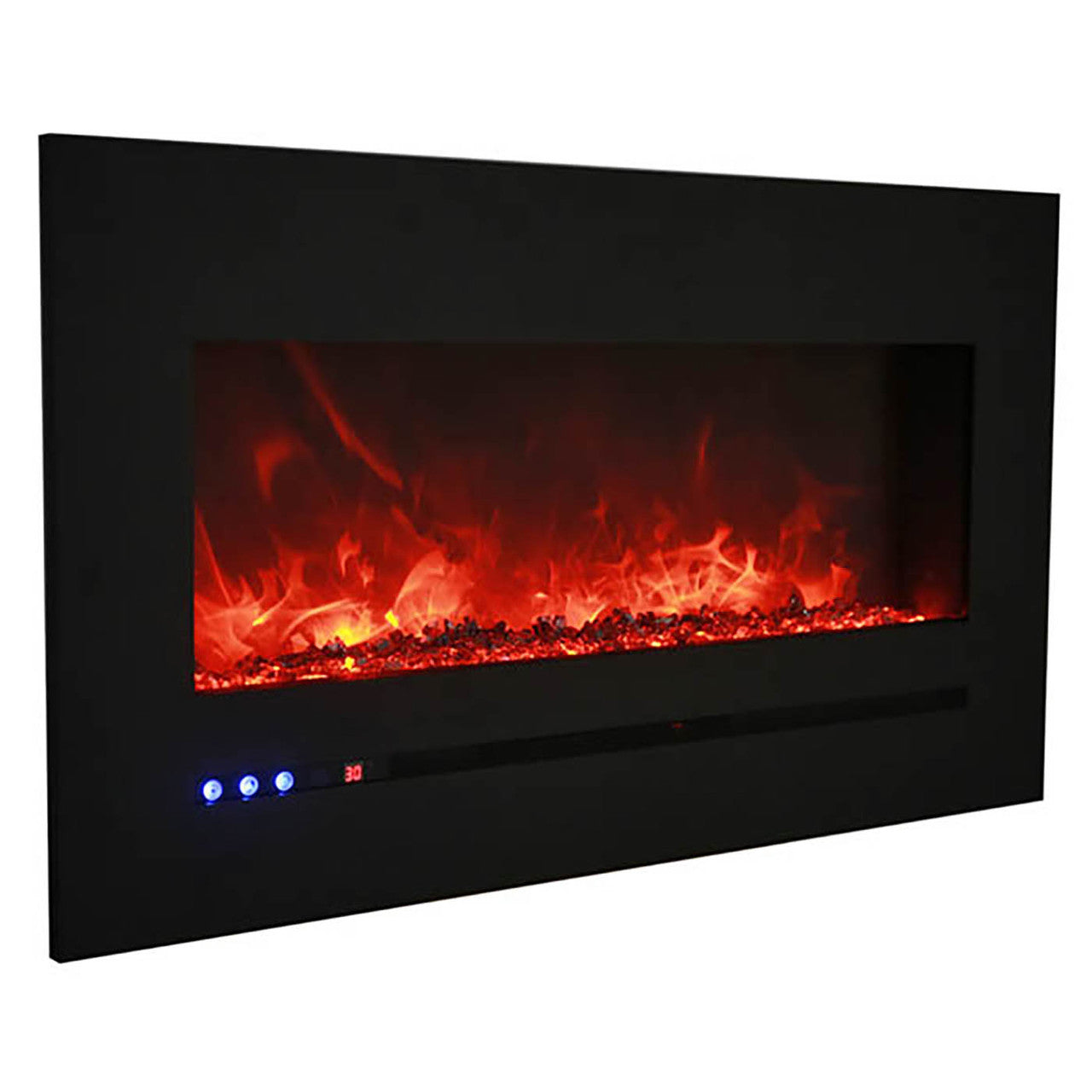 Sierra Flame 88 Inch Linear Wall Mount Electric Fireplace WM-FML-88-9623-STL