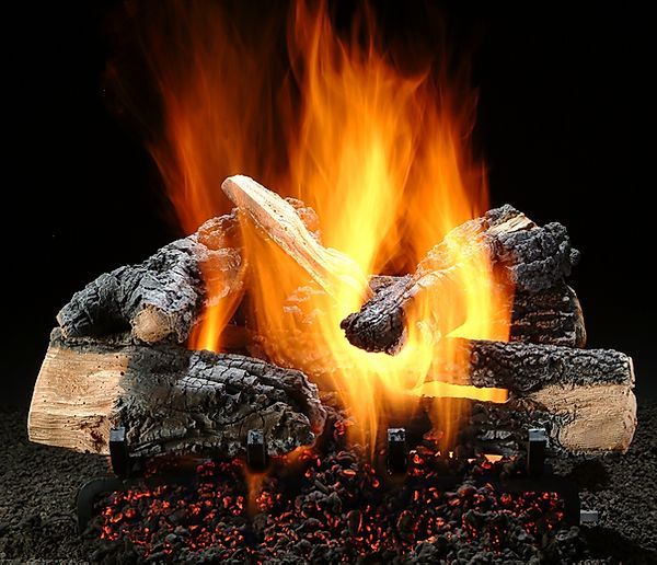 21'' See-Thr. Shallow Inferno Series Log Sets - Hargrove